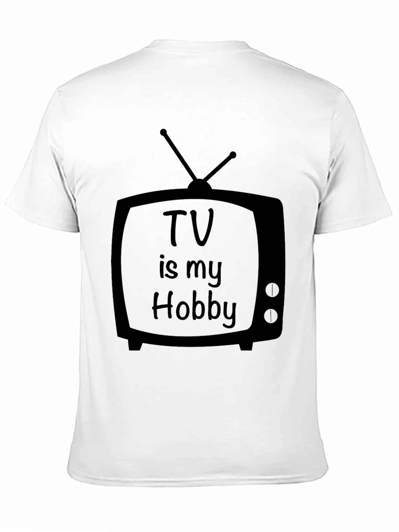 TV Is My Hobby Black T-Shirt