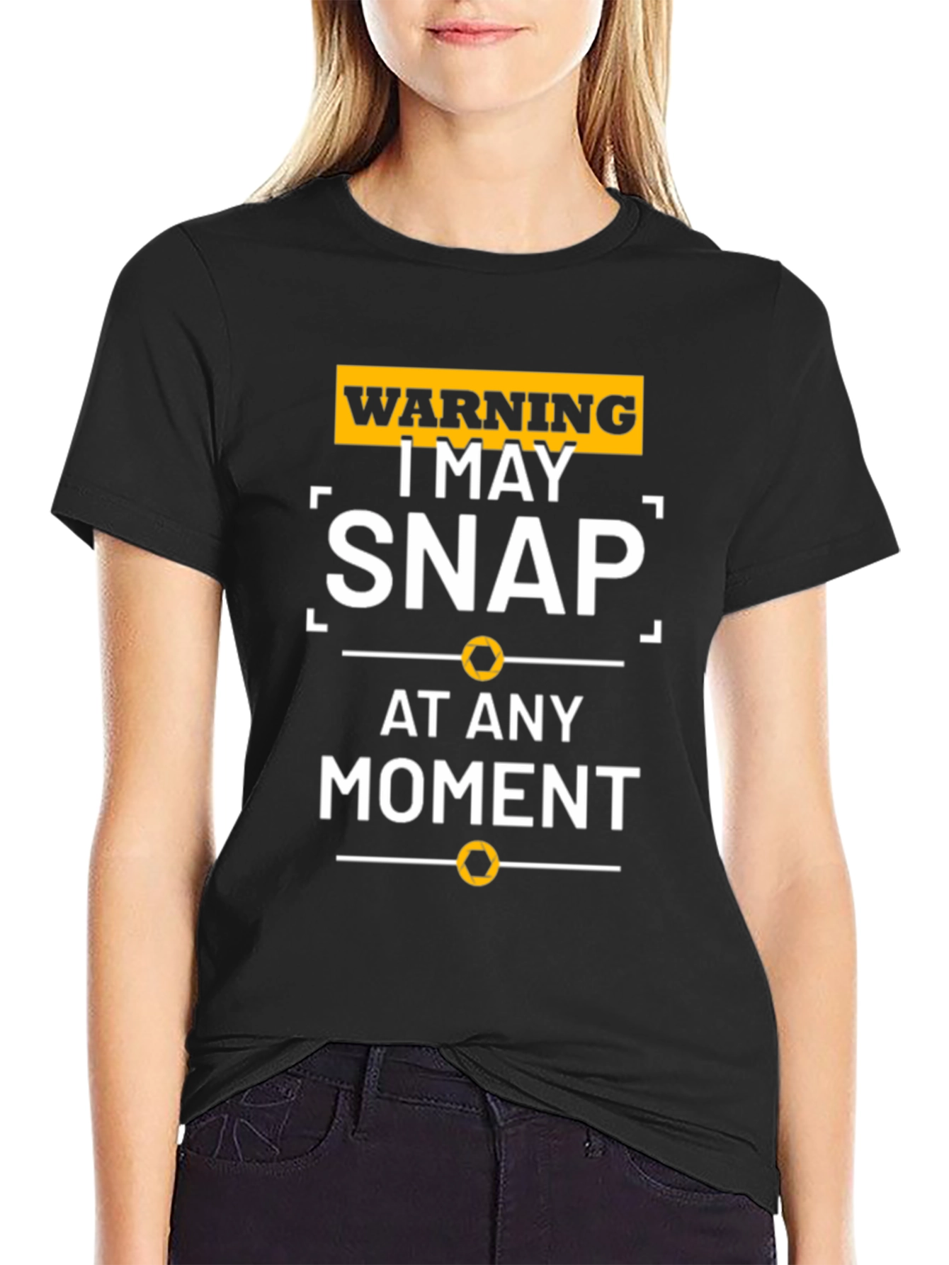 Warning Snap T-Shirt - Funny Sarcastic Graphic Tee