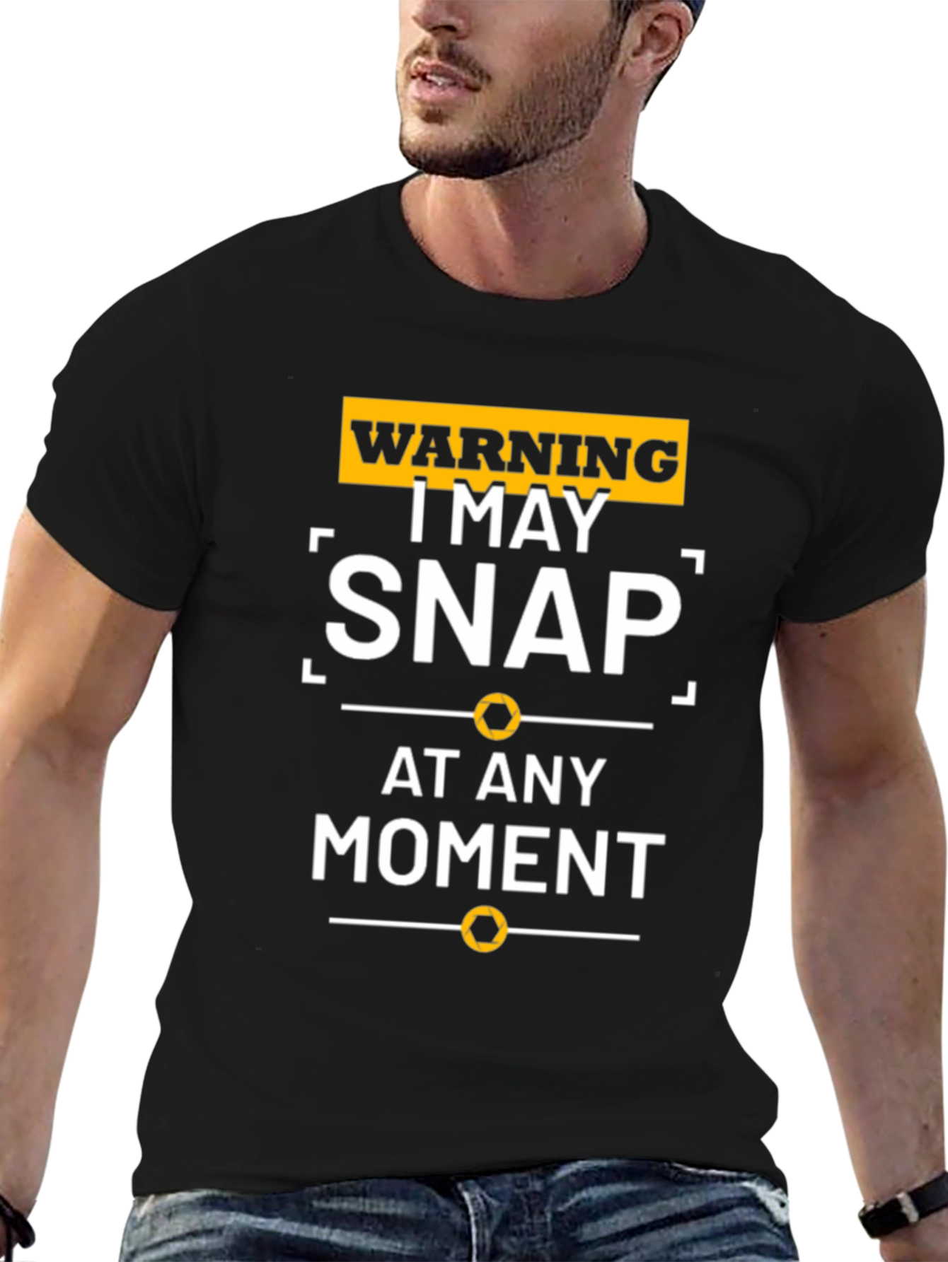 Warning Snap T-Shirt - Funny Sarcastic Graphic Tee
