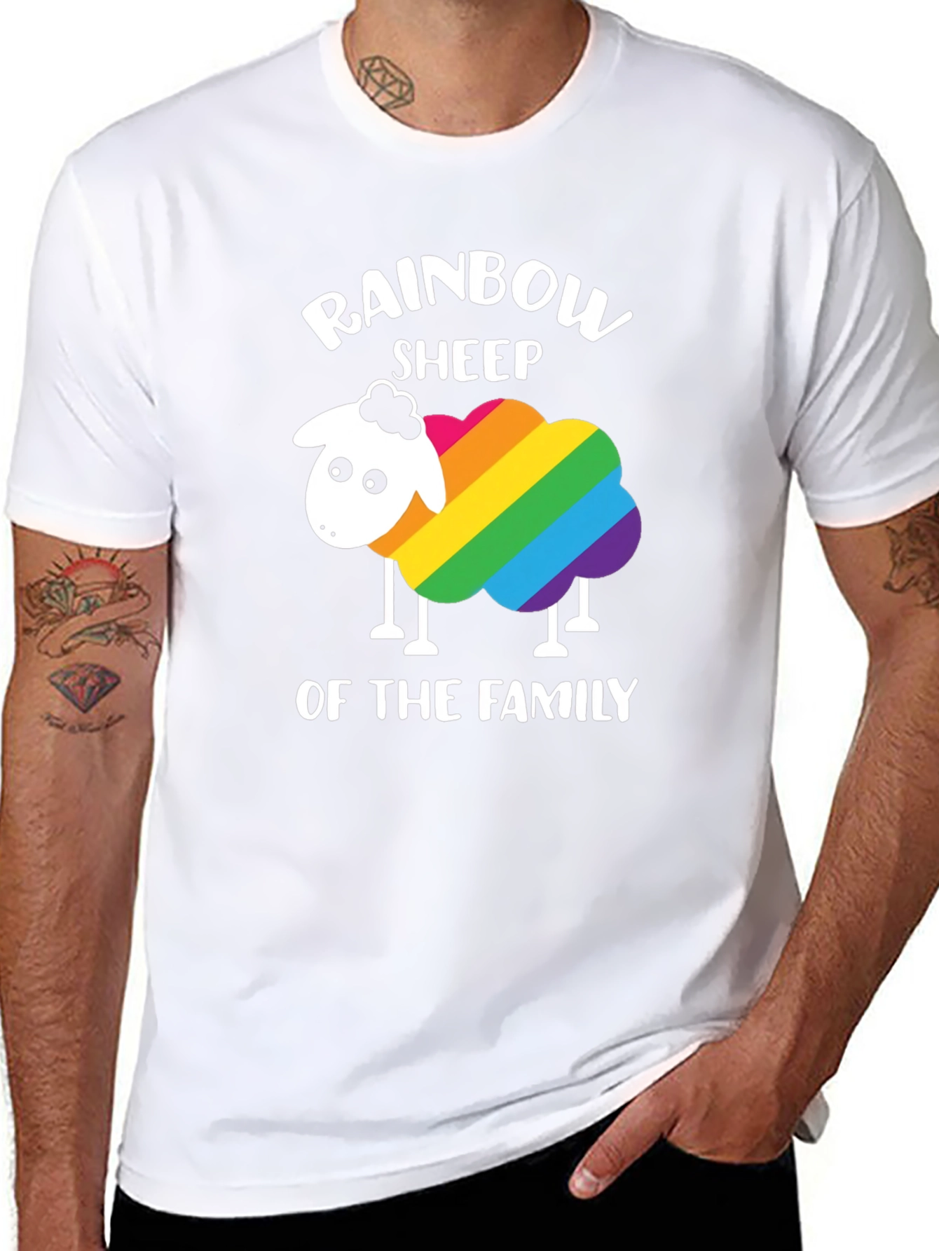 Rainbow Sheep of the Family T-Shirt LGBT Pride