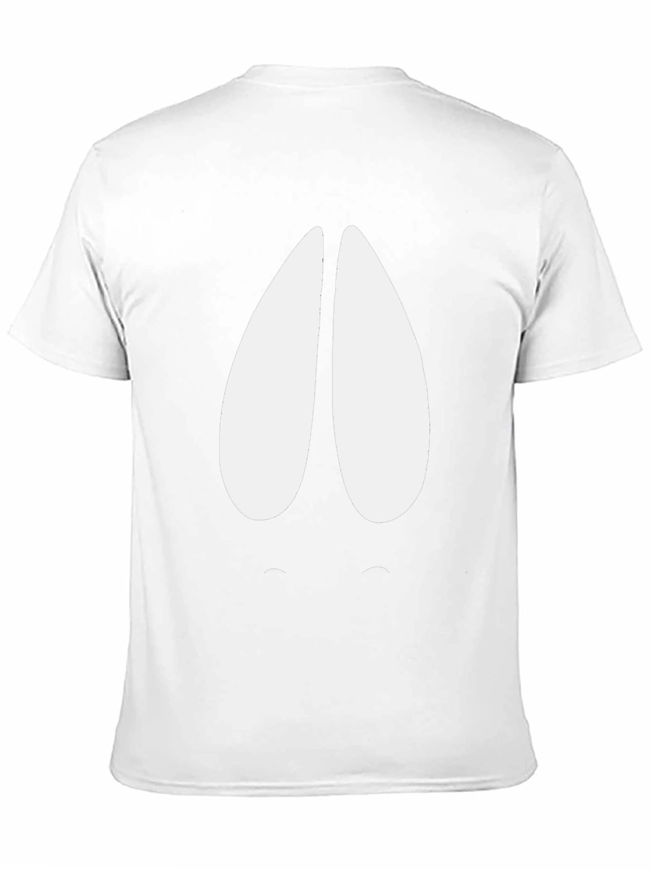 Humorous Black T-Shirt with Cartoon Hoof Print
