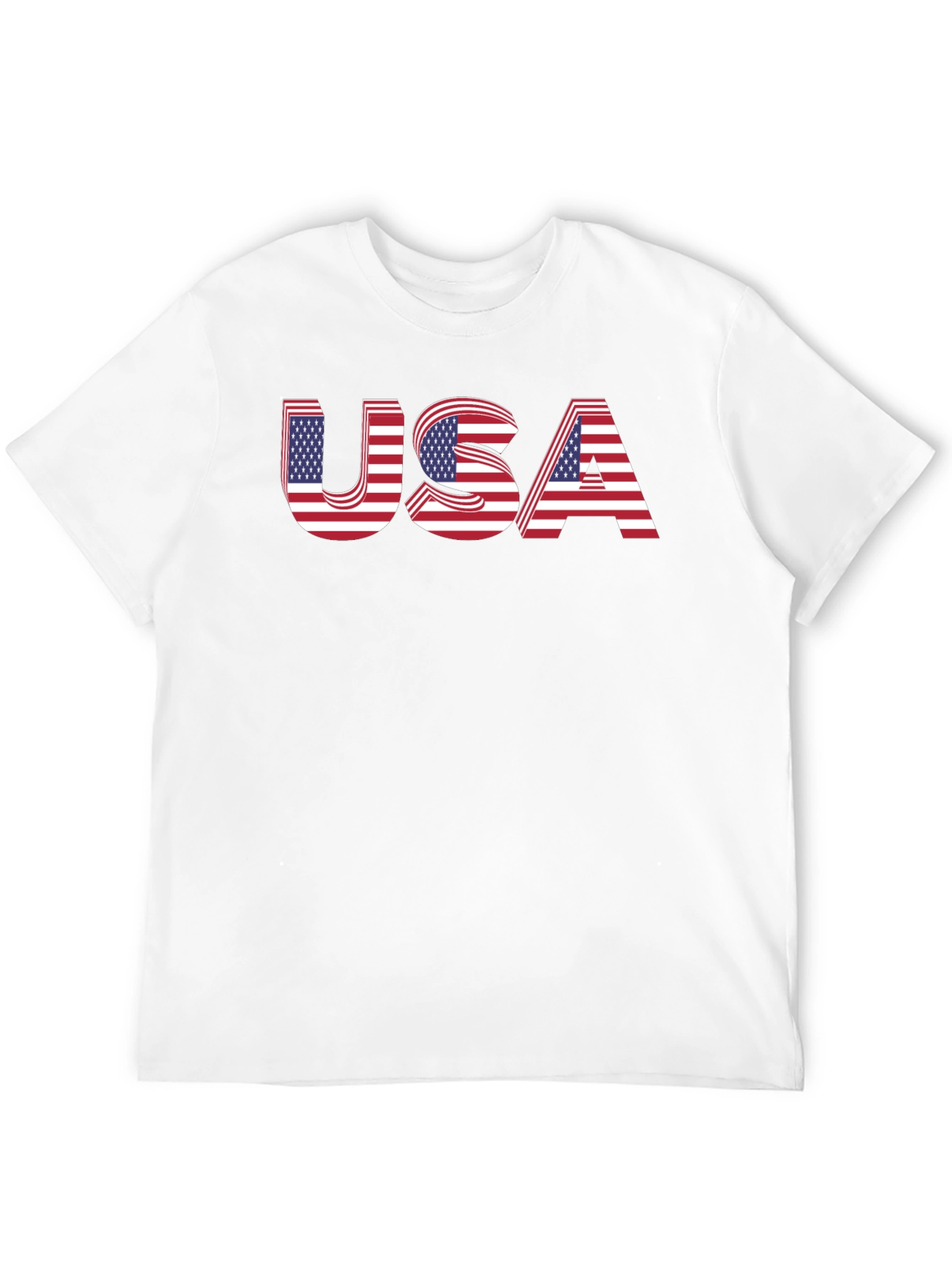 USA Flag Graphic Black T-Shirt