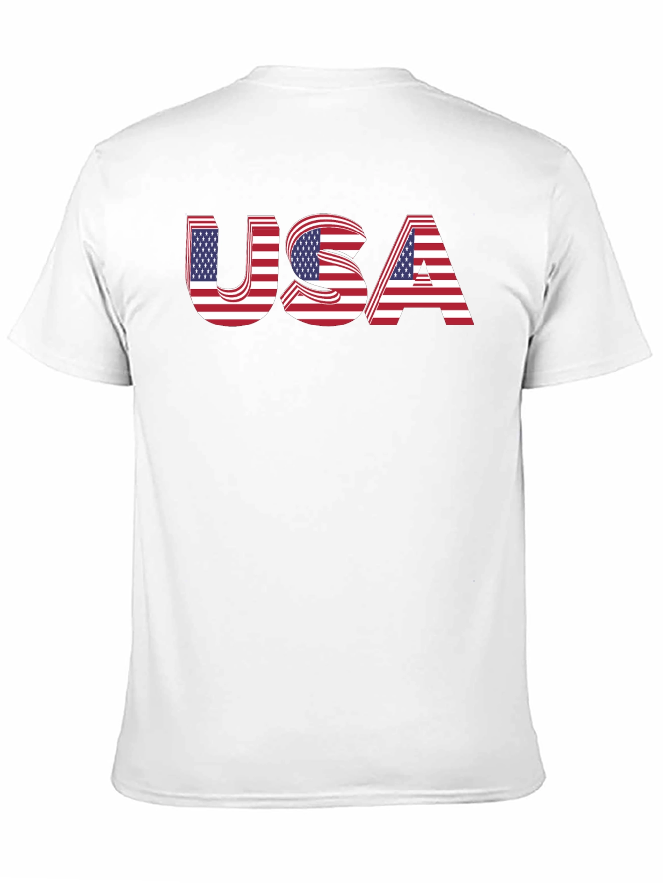 USA Flag Graphic Black T-Shirt