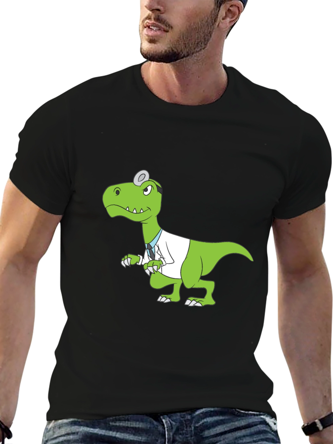 Dino Doctor Black T-Shirt