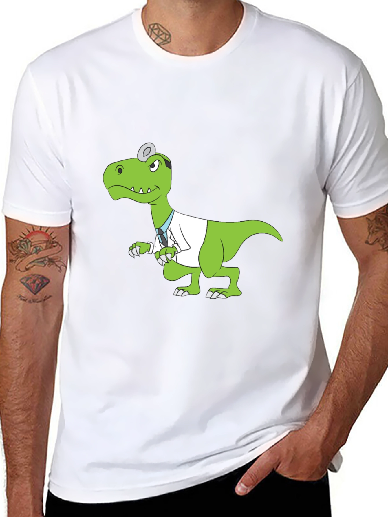 Dino Doctor Black T-Shirt
