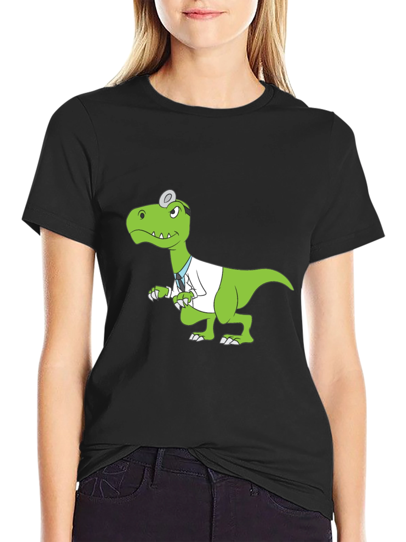 Dino Doctor Black T-Shirt