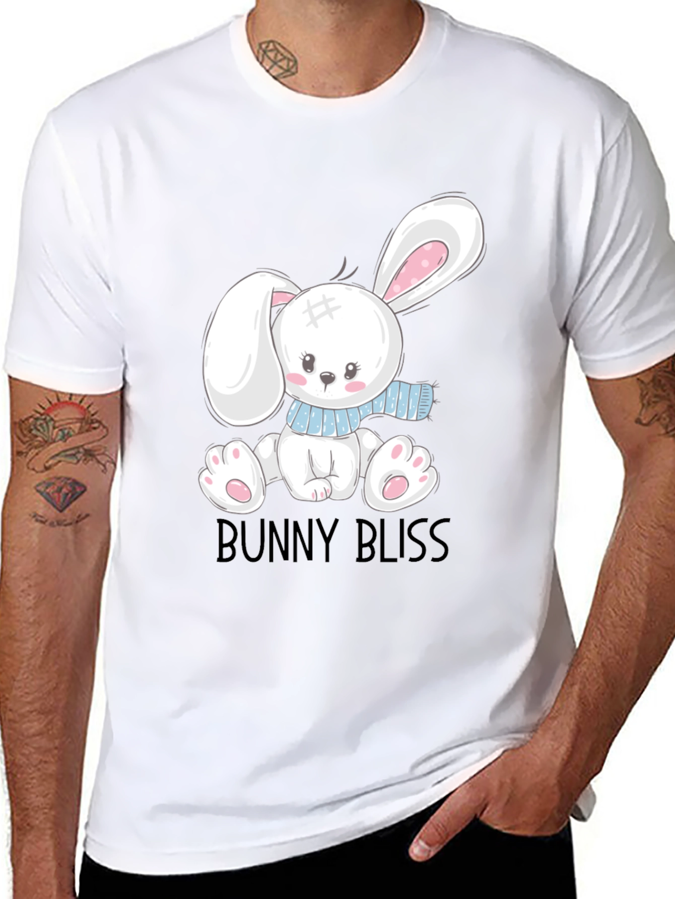 Bunny Bliss T-Shirt - Cute Cartoon Graphic Tee