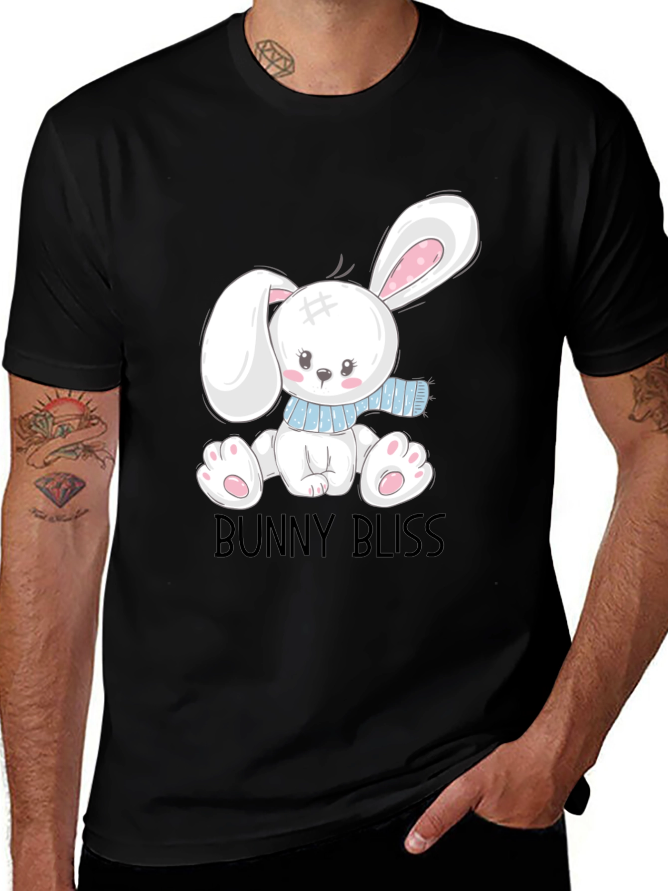 Bunny Bliss T-Shirt - Cute Cartoon Graphic Tee