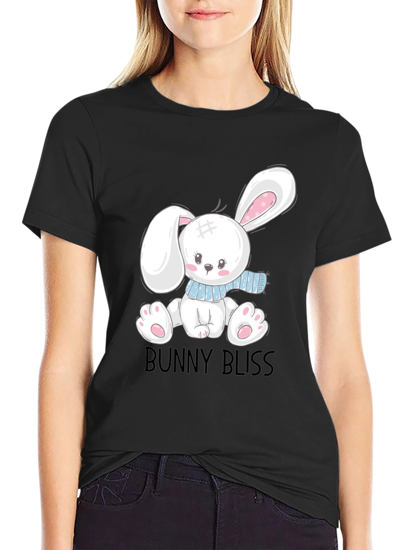 Bunny Bliss T-Shirt - Cute Cartoon Graphic Tee