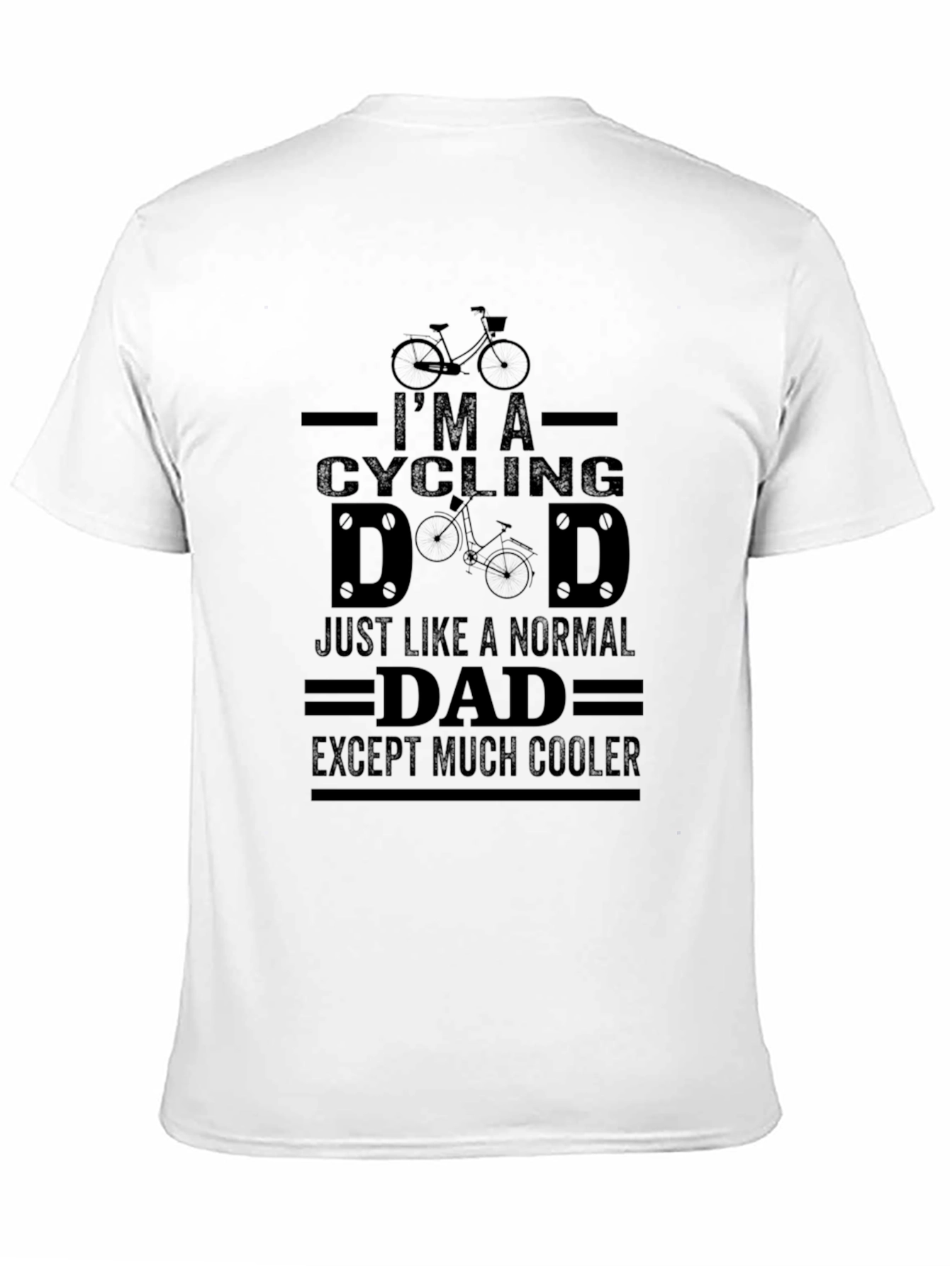 Cool Cycling Dad Black T-Shirt