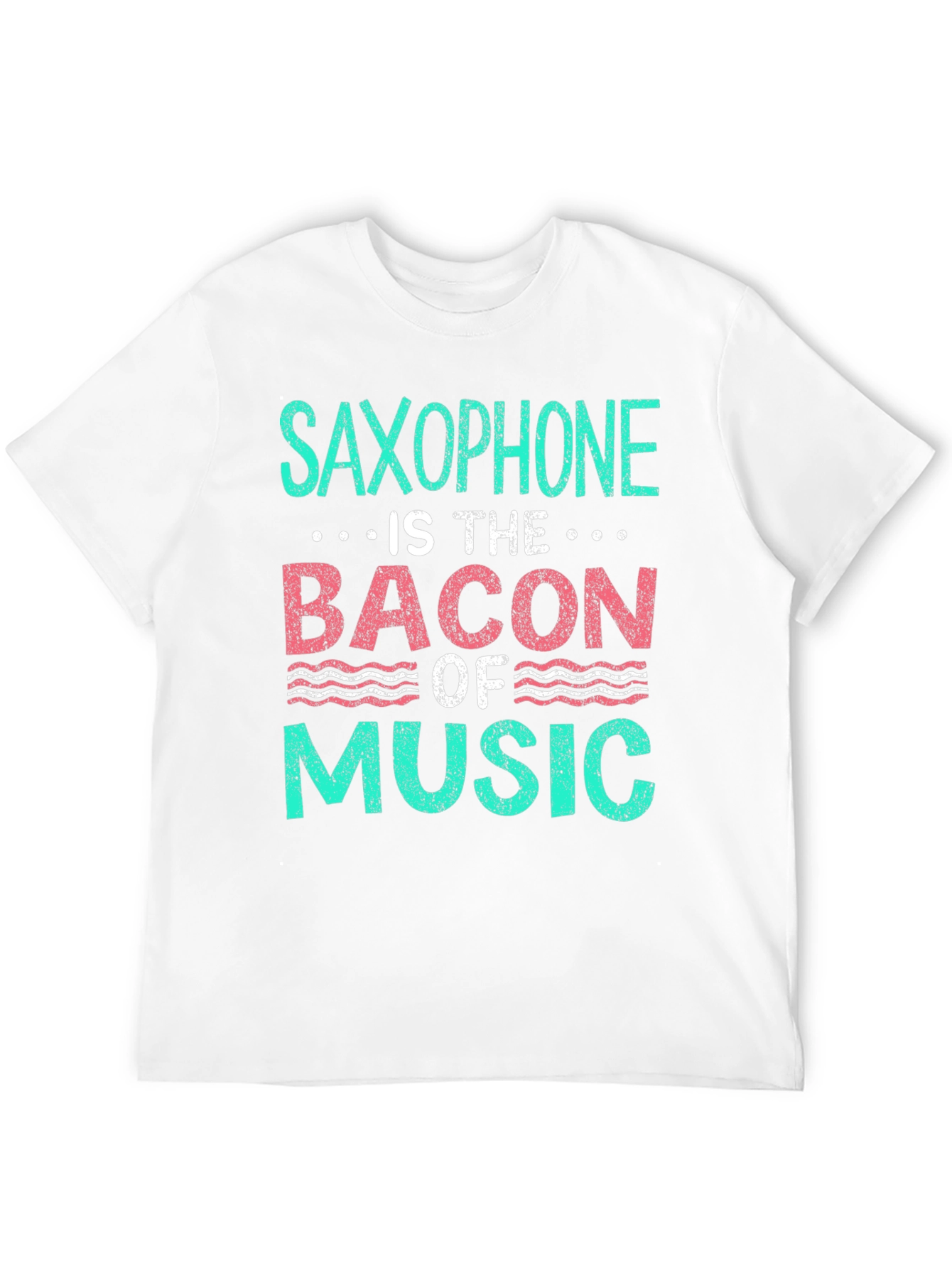 Saxophone Bacon of Music T-Shirt - Musician Funny Tee