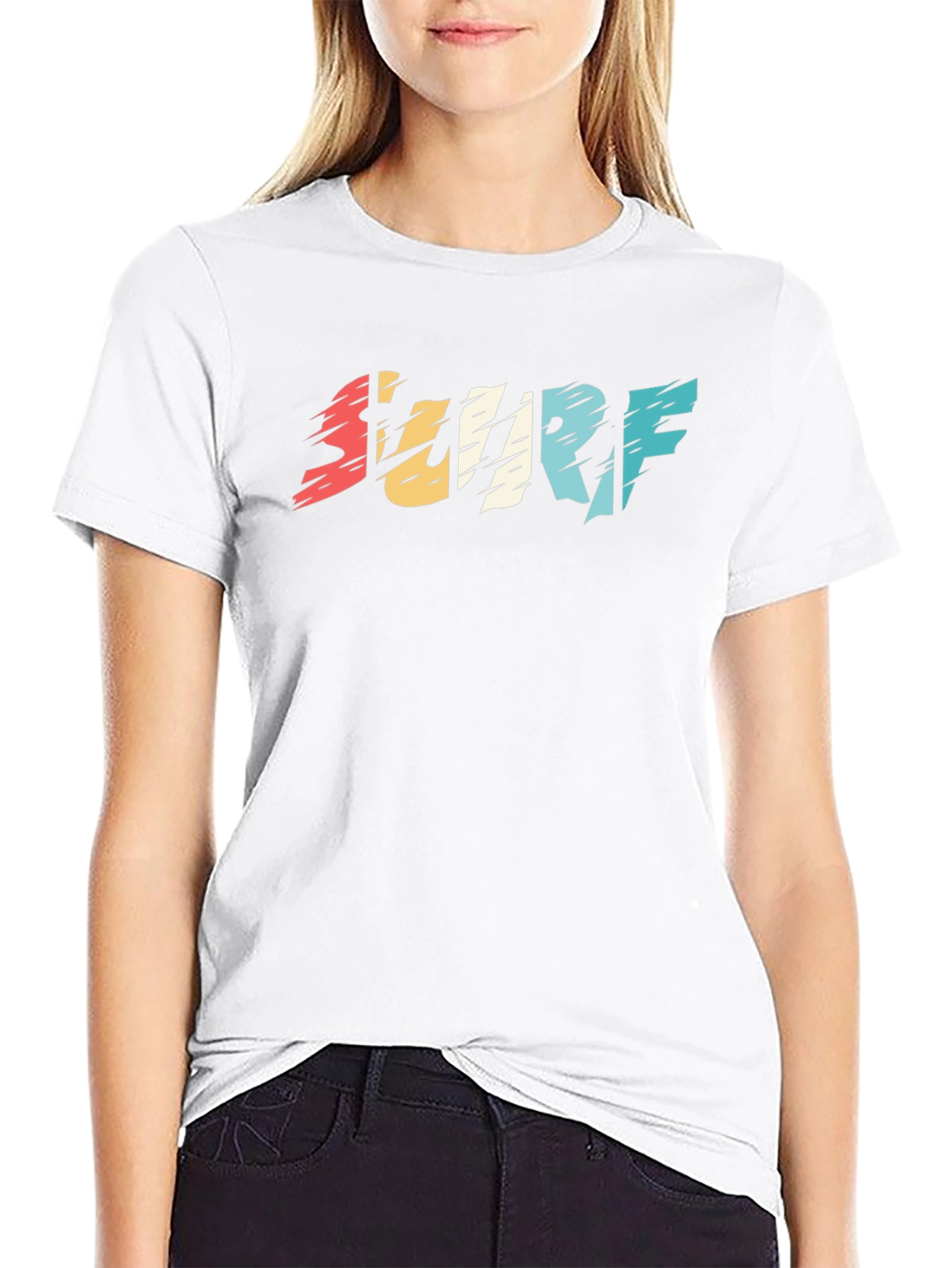 Surf Graphic Tee - Retro Wave Design