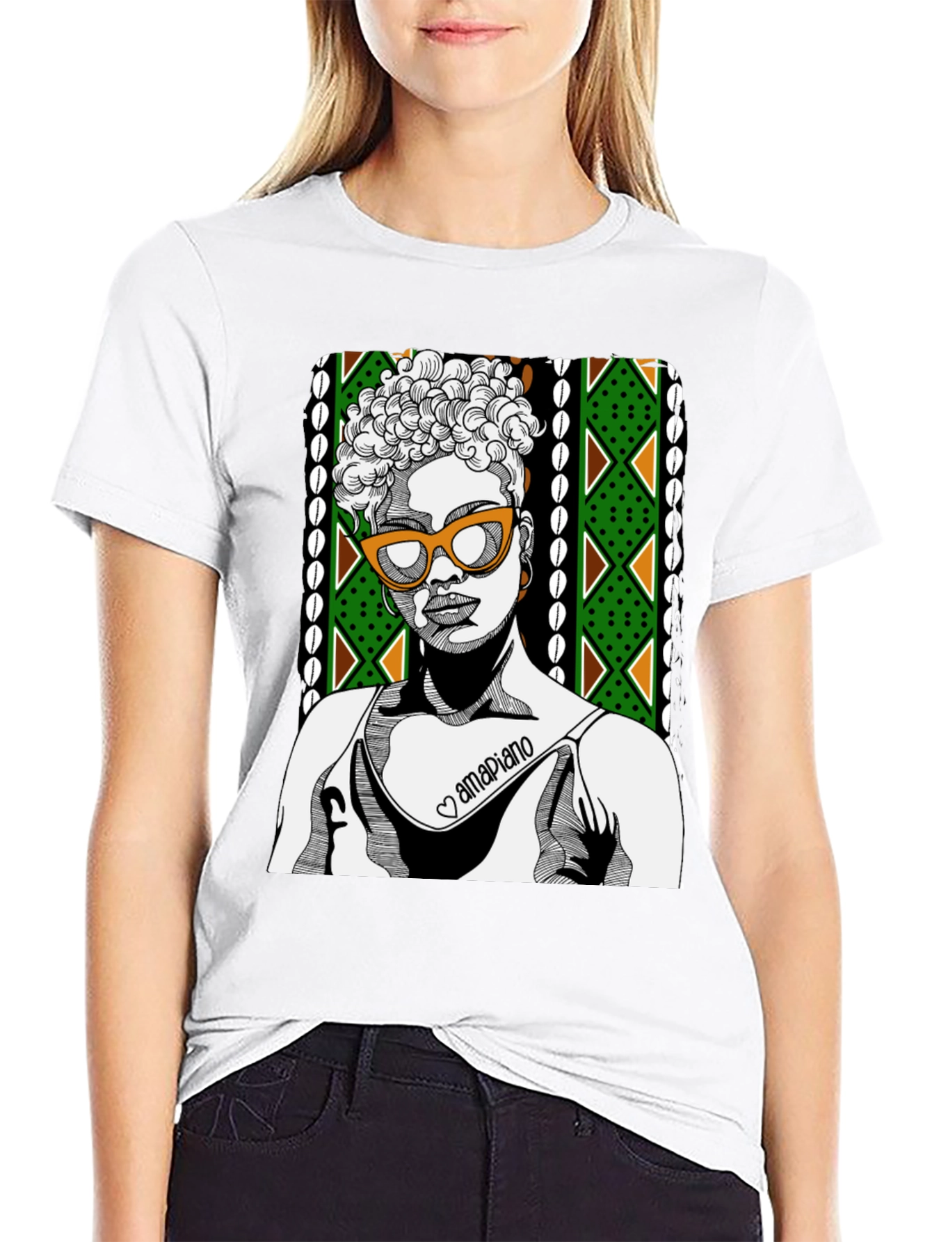 Stylish Graphic T-Shirt - Amapiano Design