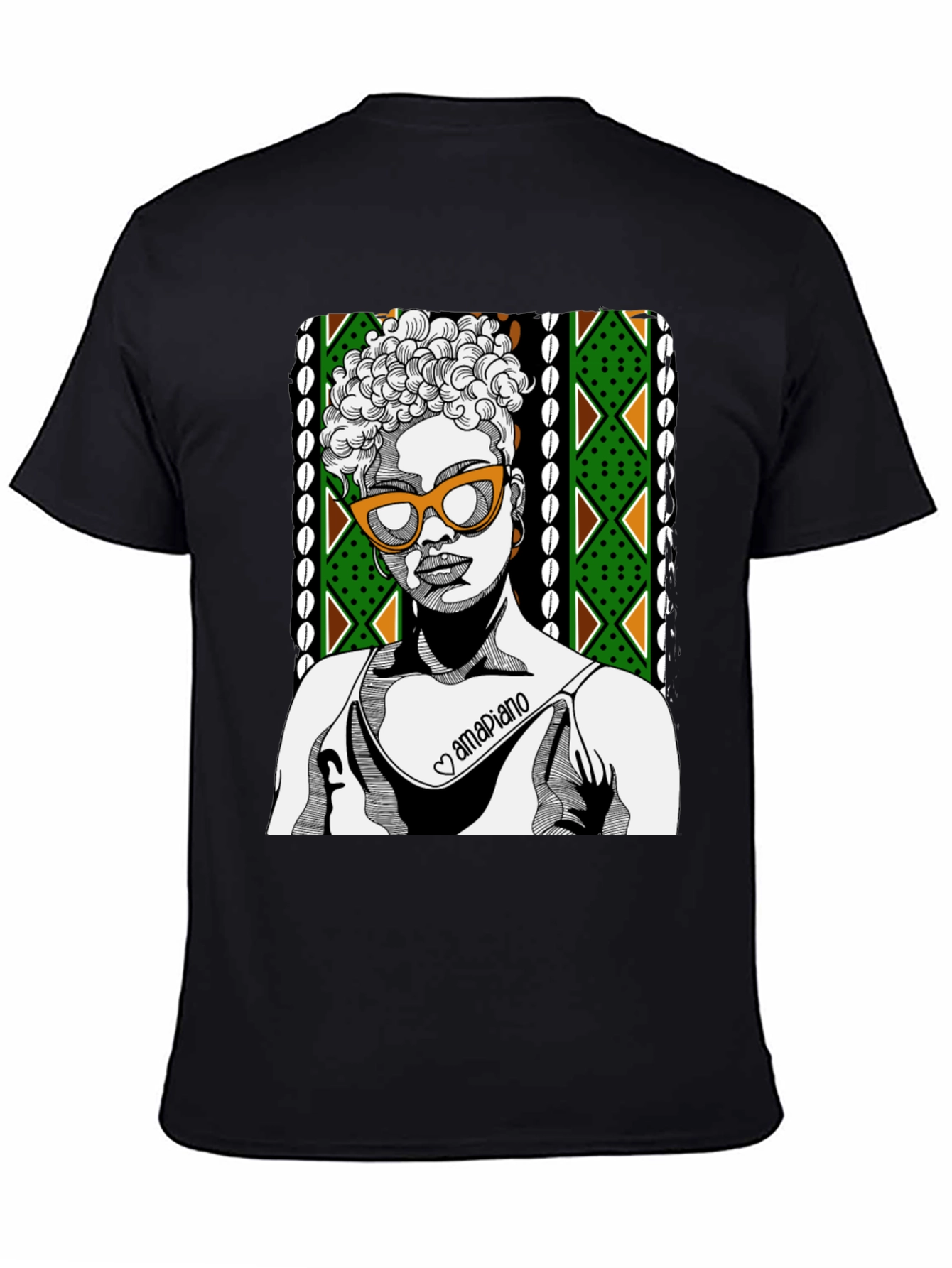 Stylish Graphic T-Shirt - Amapiano Design