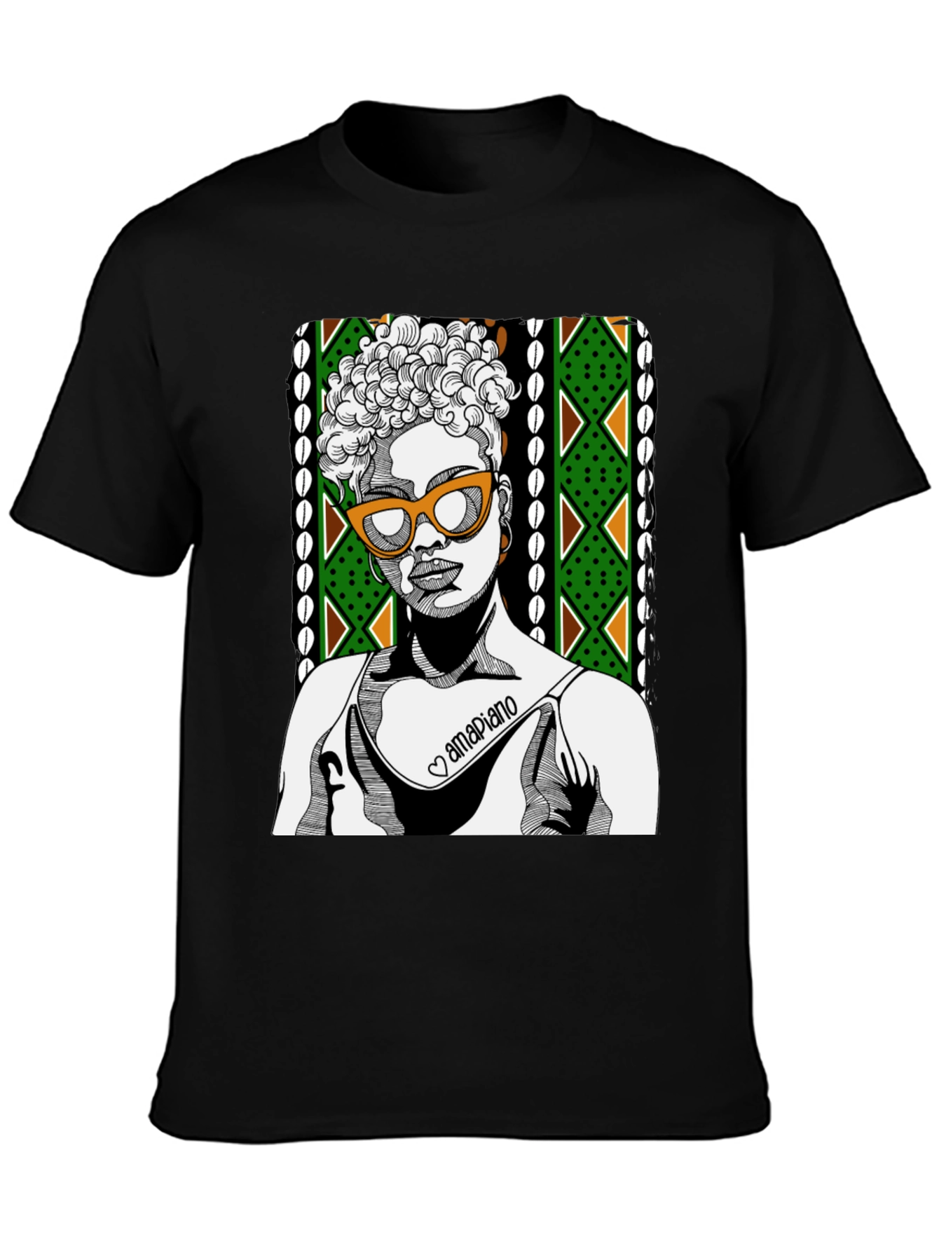 Stylish Graphic T-Shirt - Amapiano Design