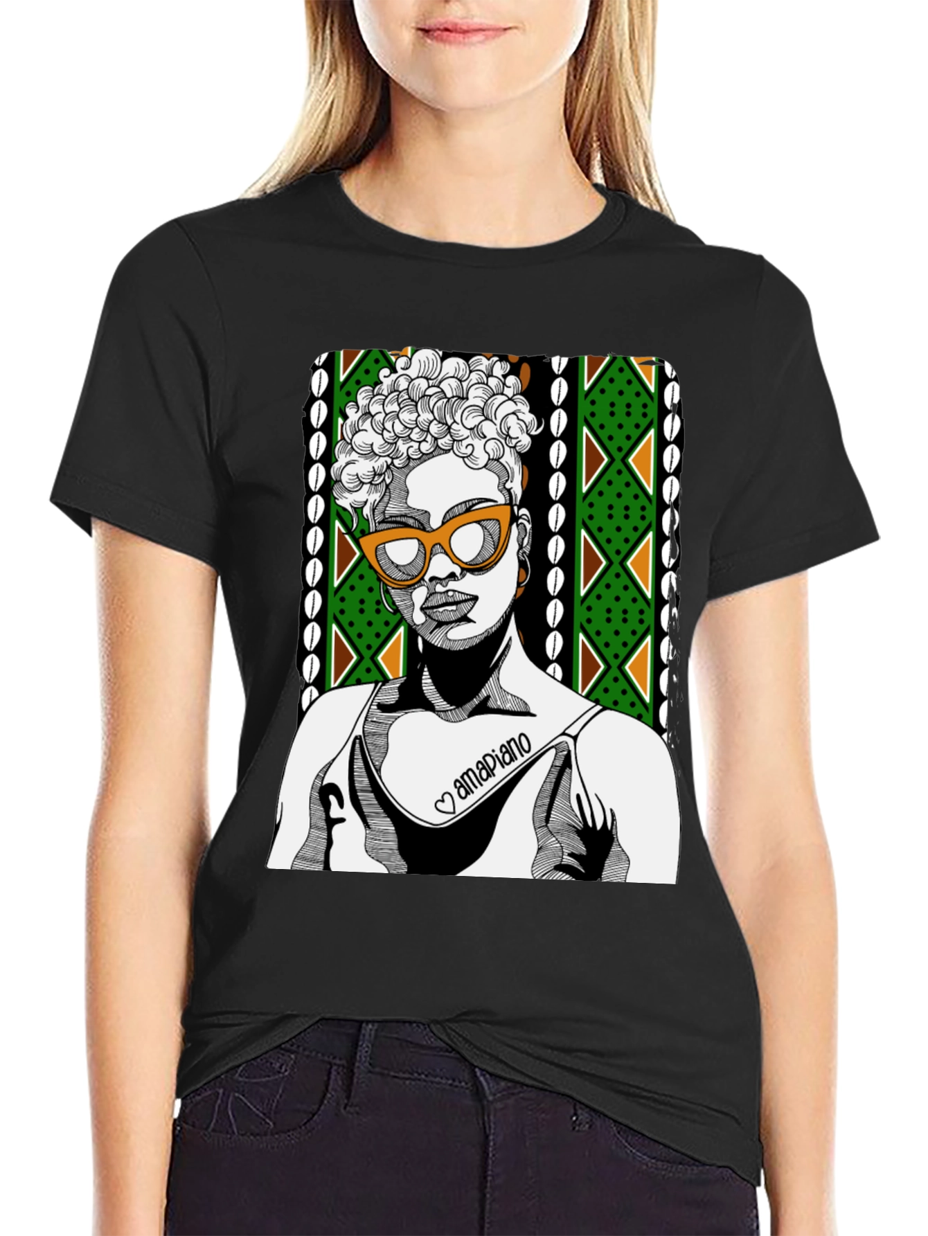 Stylish Graphic T-Shirt - Amapiano Design