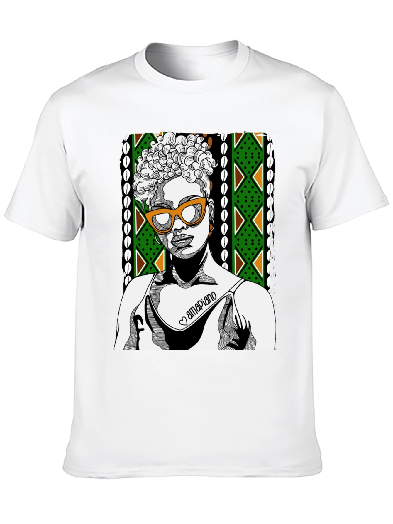 Stylish Graphic T-Shirt - Amapiano Design
