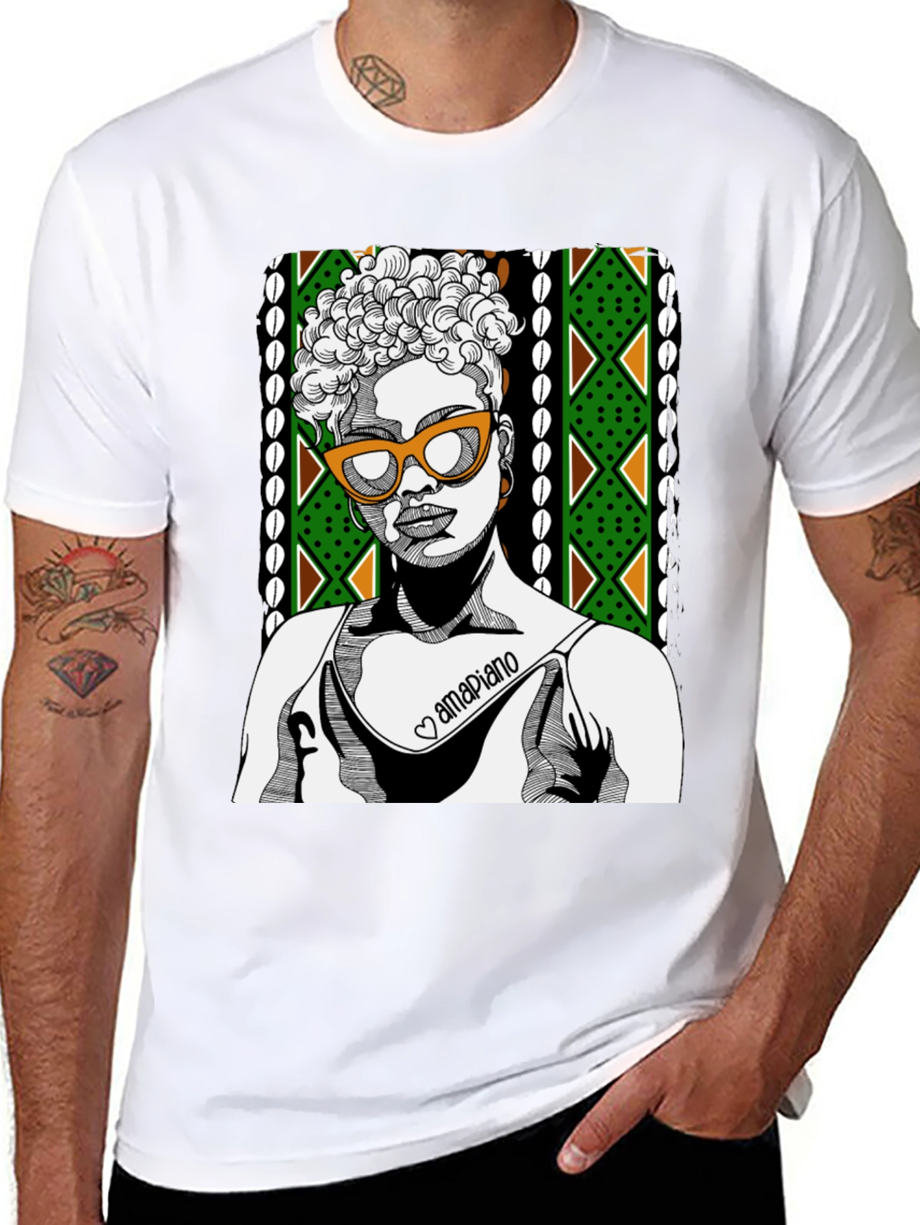 Stylish Graphic T-Shirt - Amapiano Design