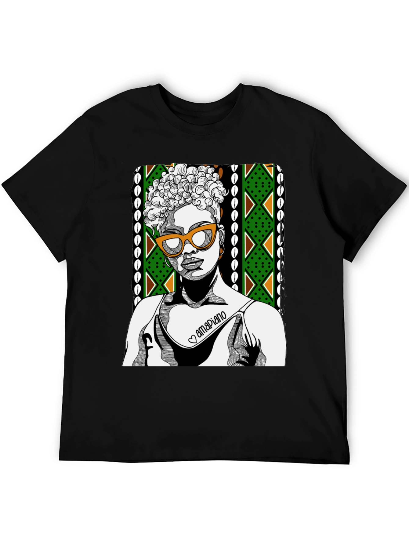 Stylish Graphic T-Shirt - Amapiano Design