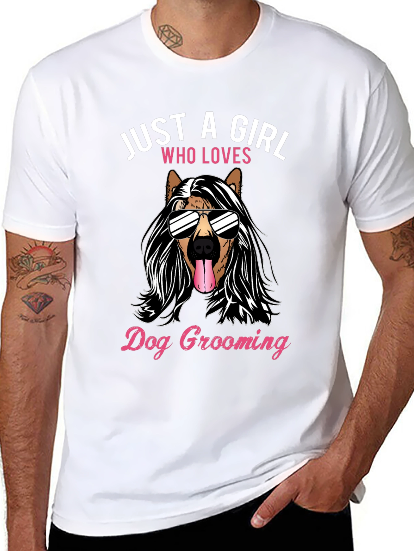 Dog Grooming Girl T-Shirt