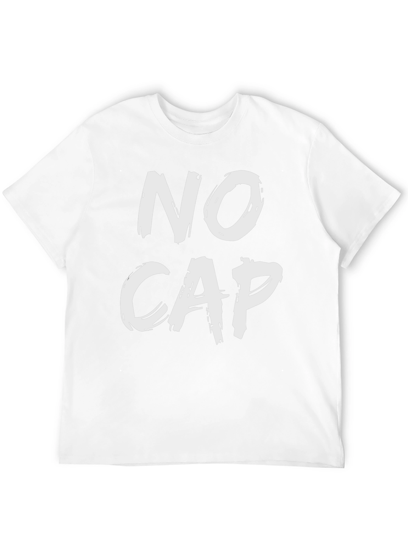 No Cap Black Graphic Tee - Statement T-Shirt