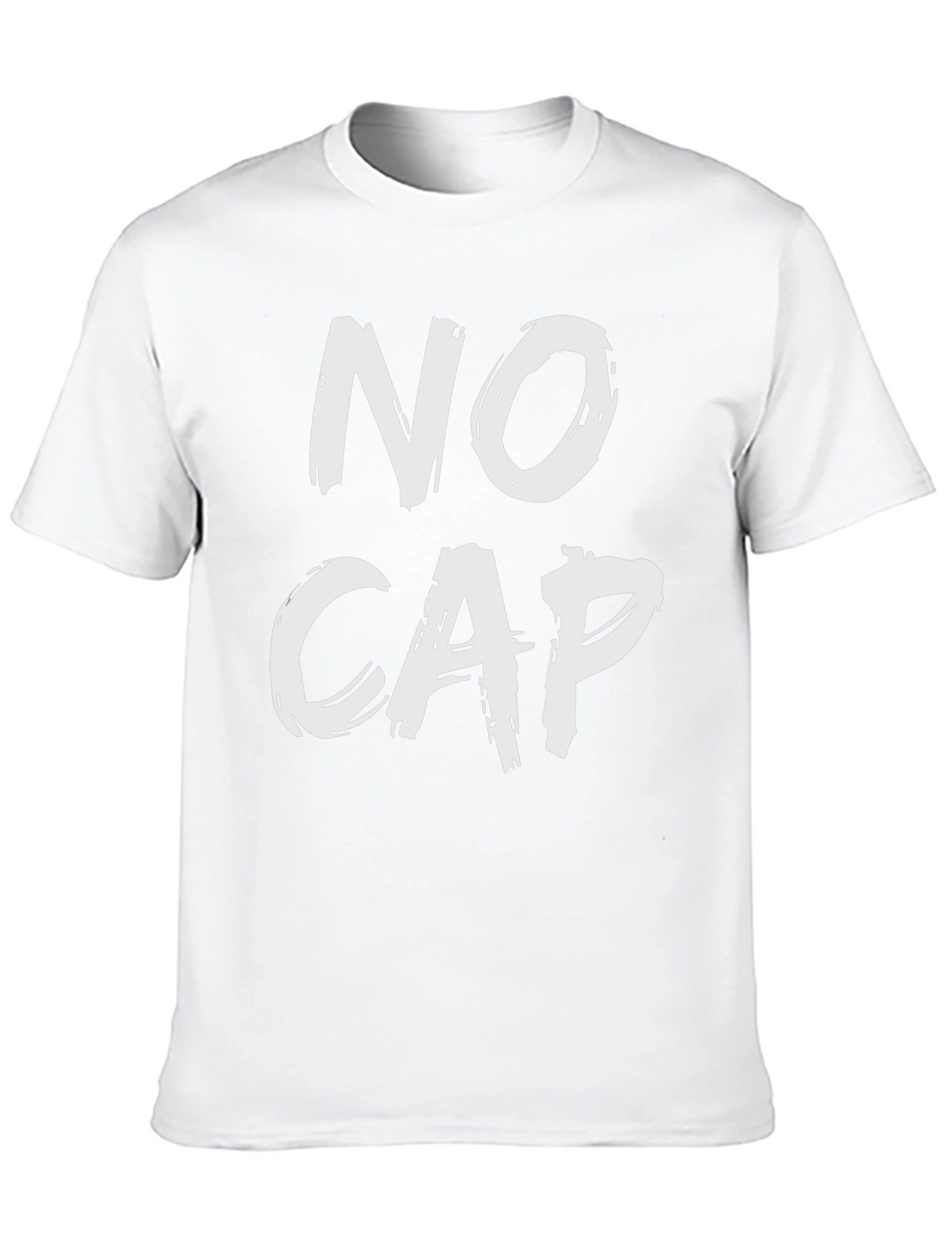 No Cap Black Graphic Tee - Statement T-Shirt
