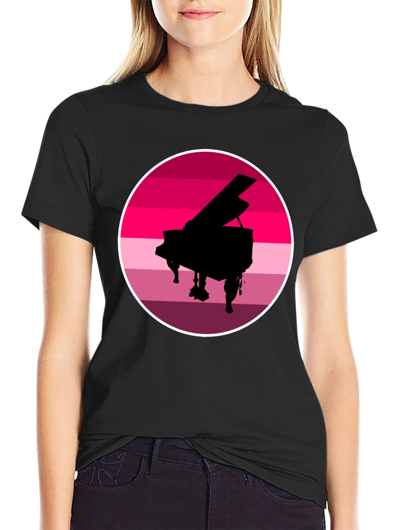 Piano Sunset Graphic Tee