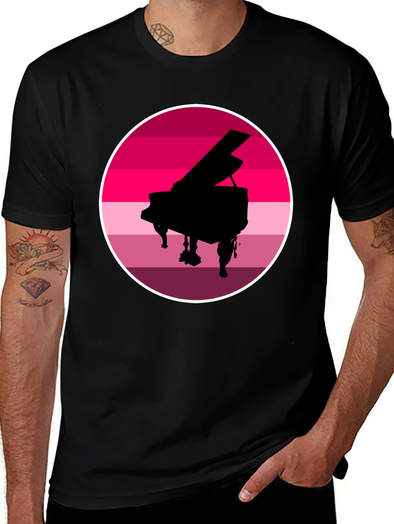 Piano Sunset Graphic Tee