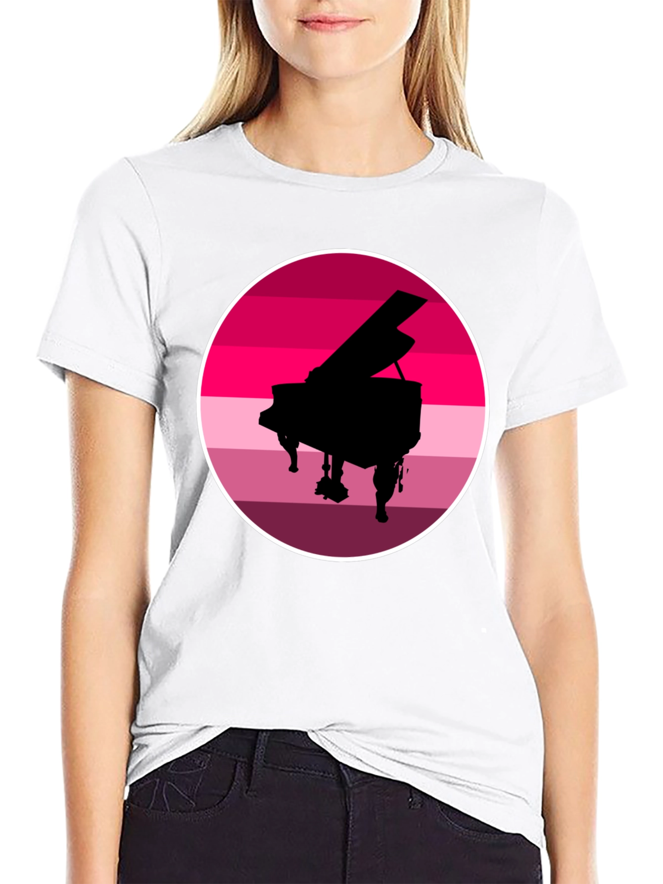 Piano Sunset Graphic Tee