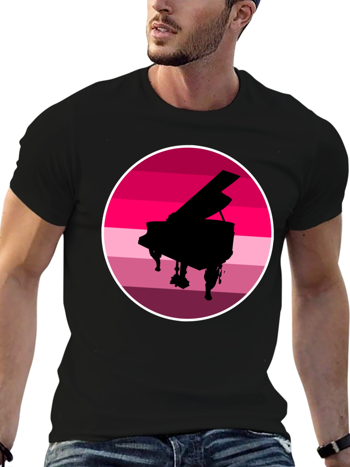 Piano Sunset Graphic Tee
