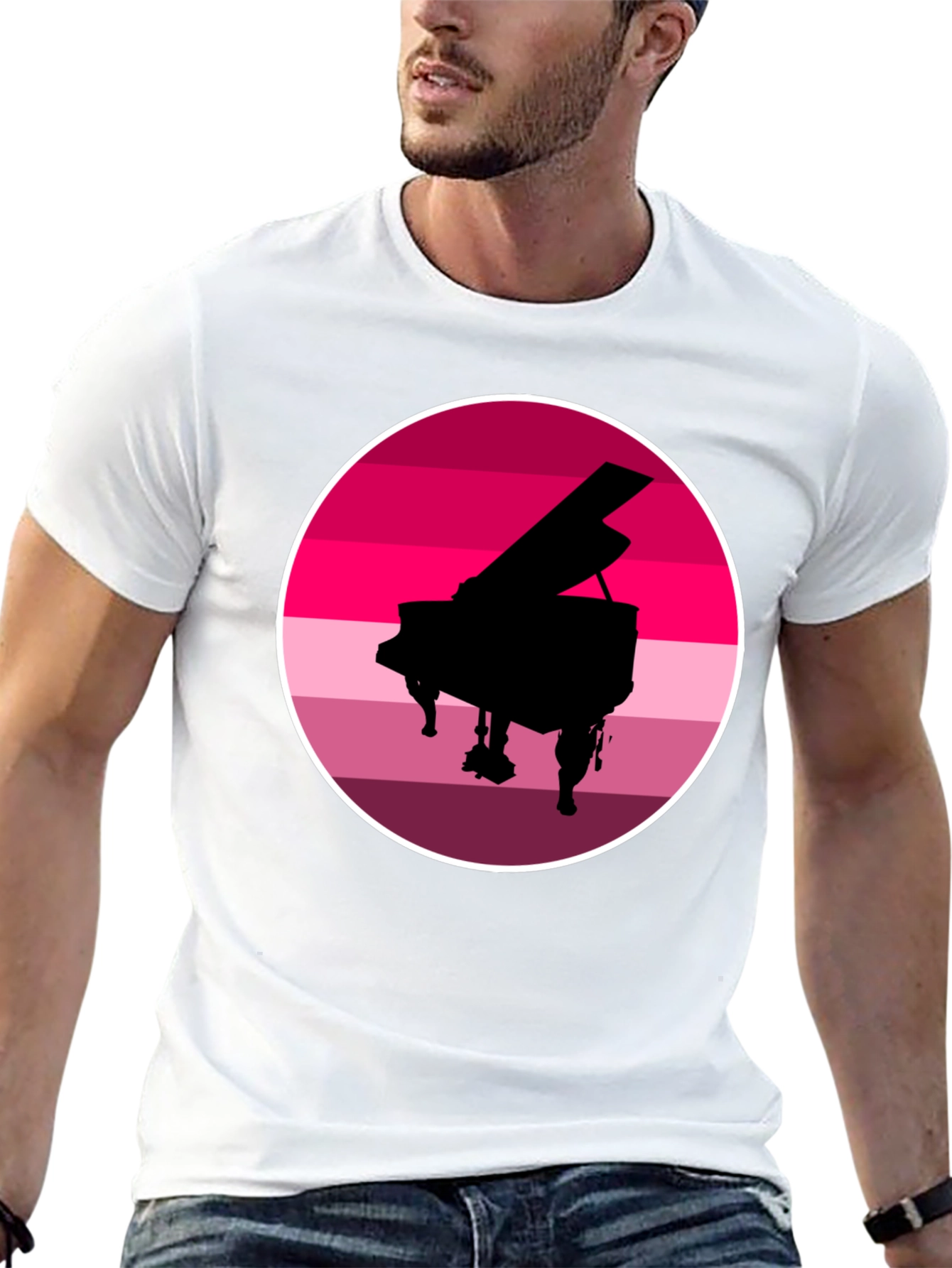 Piano Sunset Graphic Tee