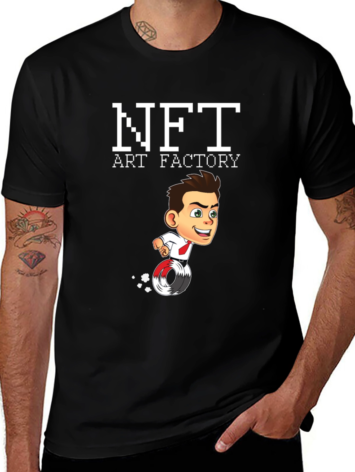NFT Art Factory Graphic Tee - Black
