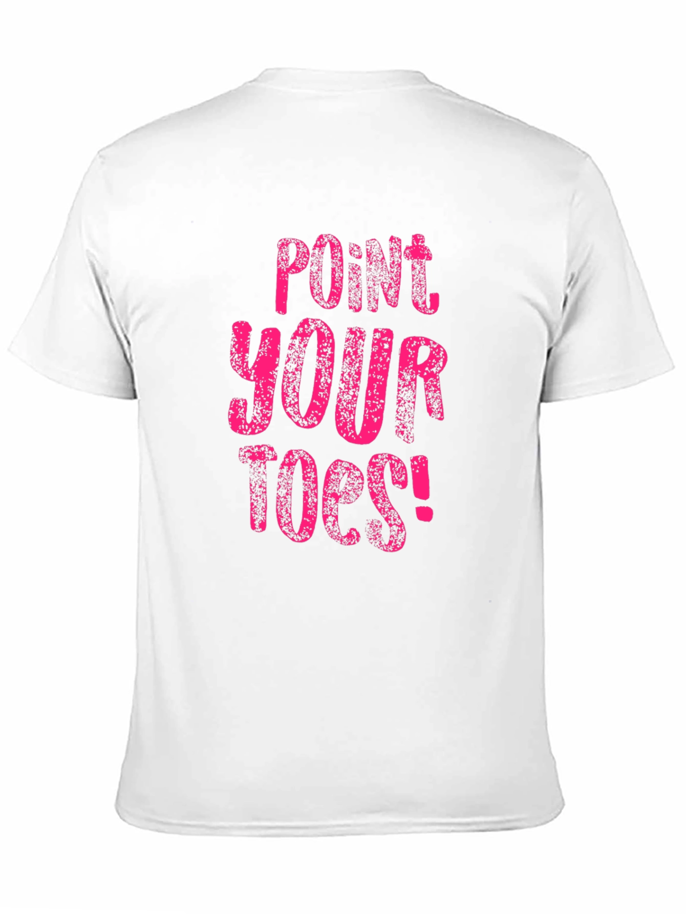 Point Your Toes! Black Cotton T-Shirt