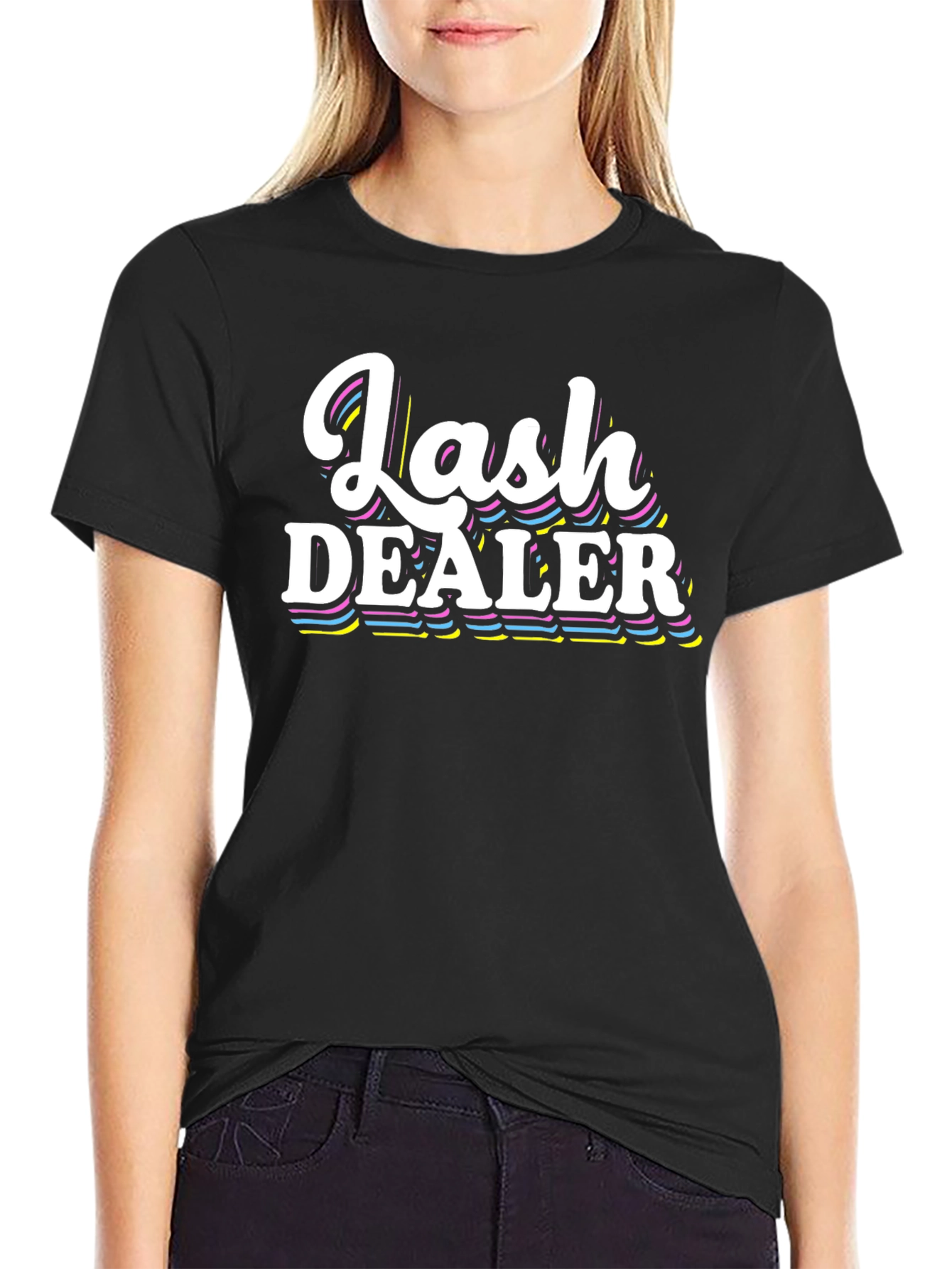 Lash Dealer Graphic Tee - Unisex Black Cotton T-Shirt