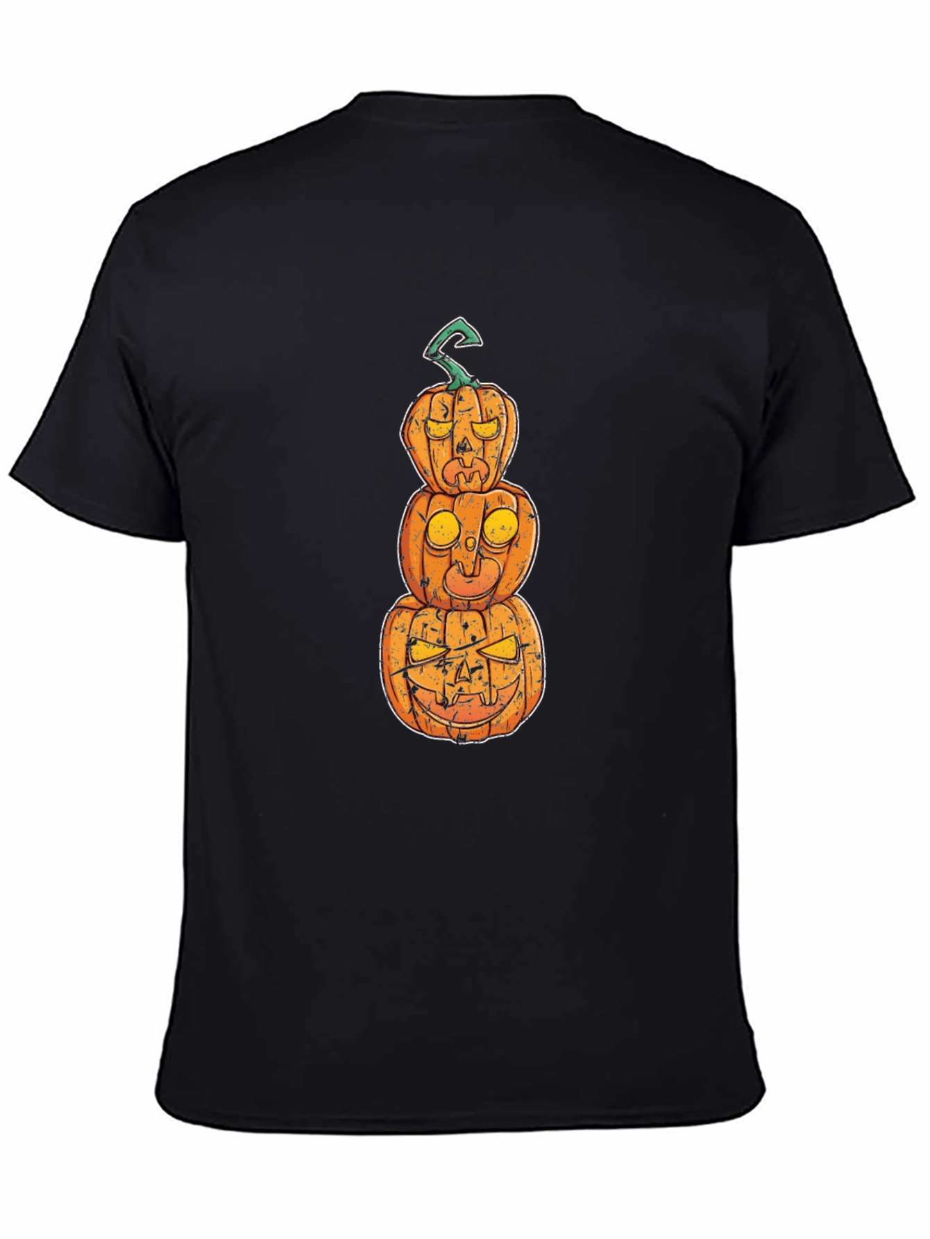 Halloween Pumpkin Stack Graphic T-Shirt