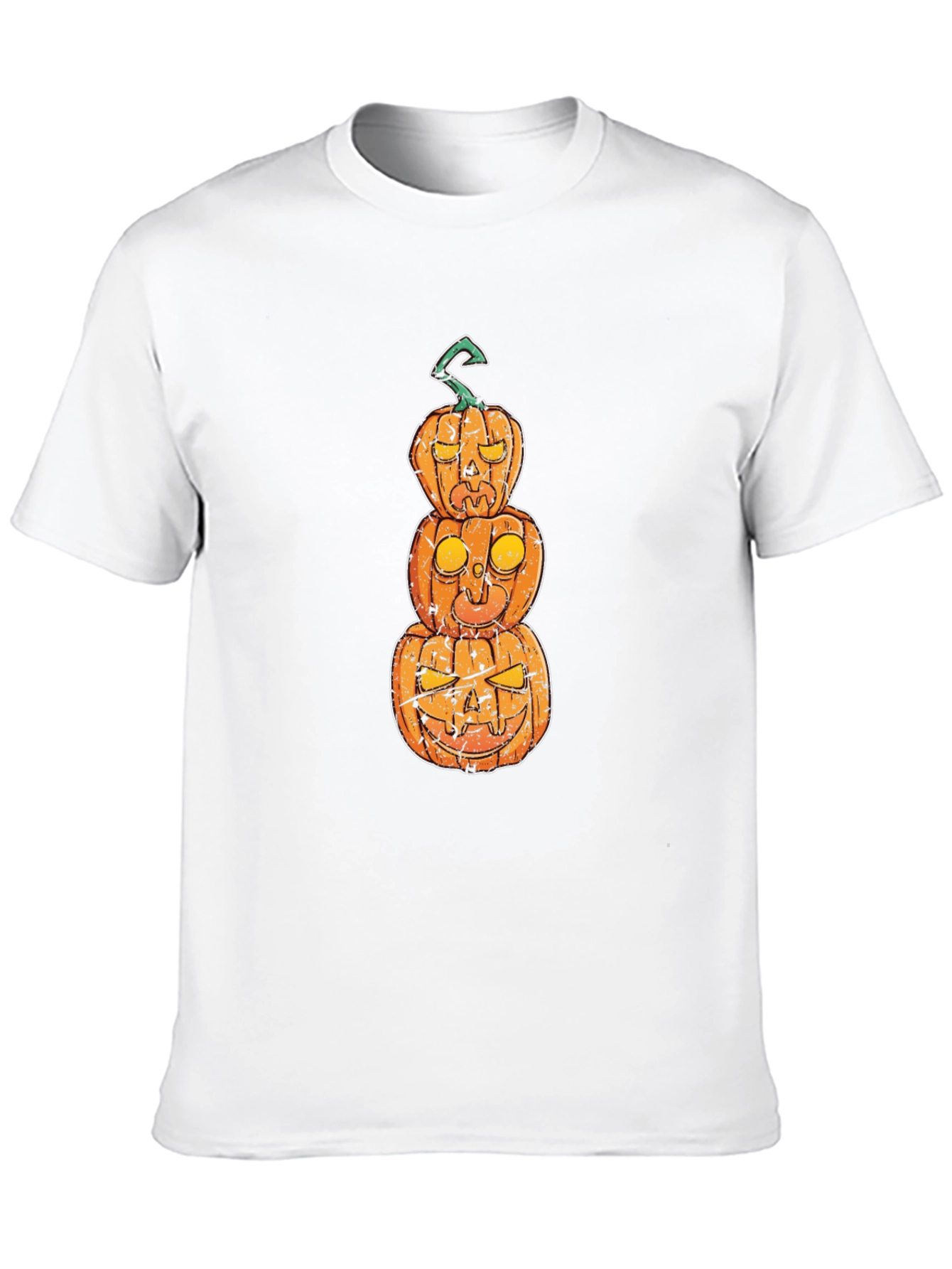 Halloween Pumpkin Stack Graphic T-Shirt