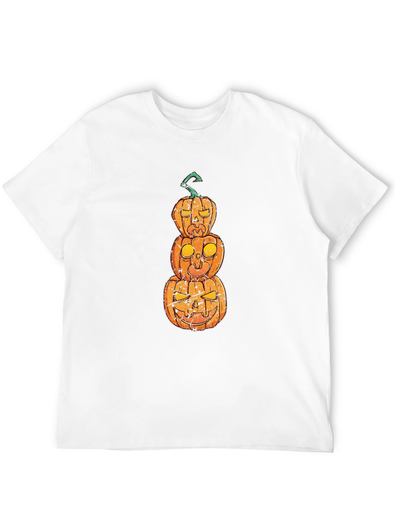 Halloween Pumpkin Stack Graphic T-Shirt