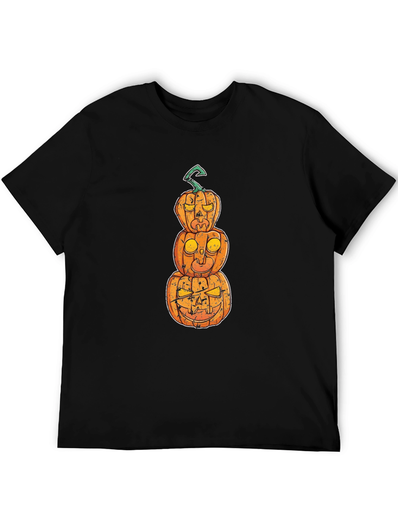 Halloween Pumpkin Stack Graphic T-Shirt