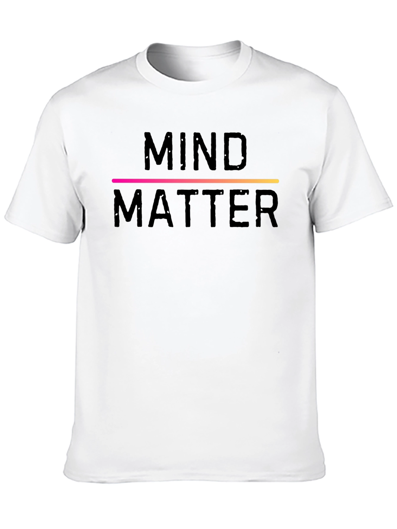 Mind Over Matter Graphic Tee - Black Cotton T-Shirt