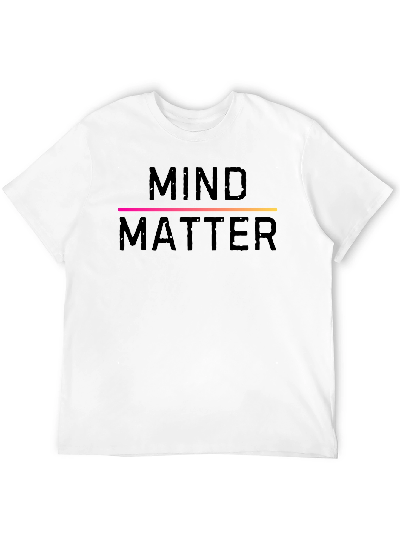 Mind Over Matter Graphic Tee - Black Cotton T-Shirt