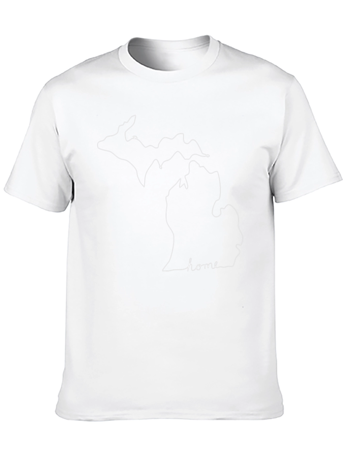 Michigan Home State Outline T-Shirt