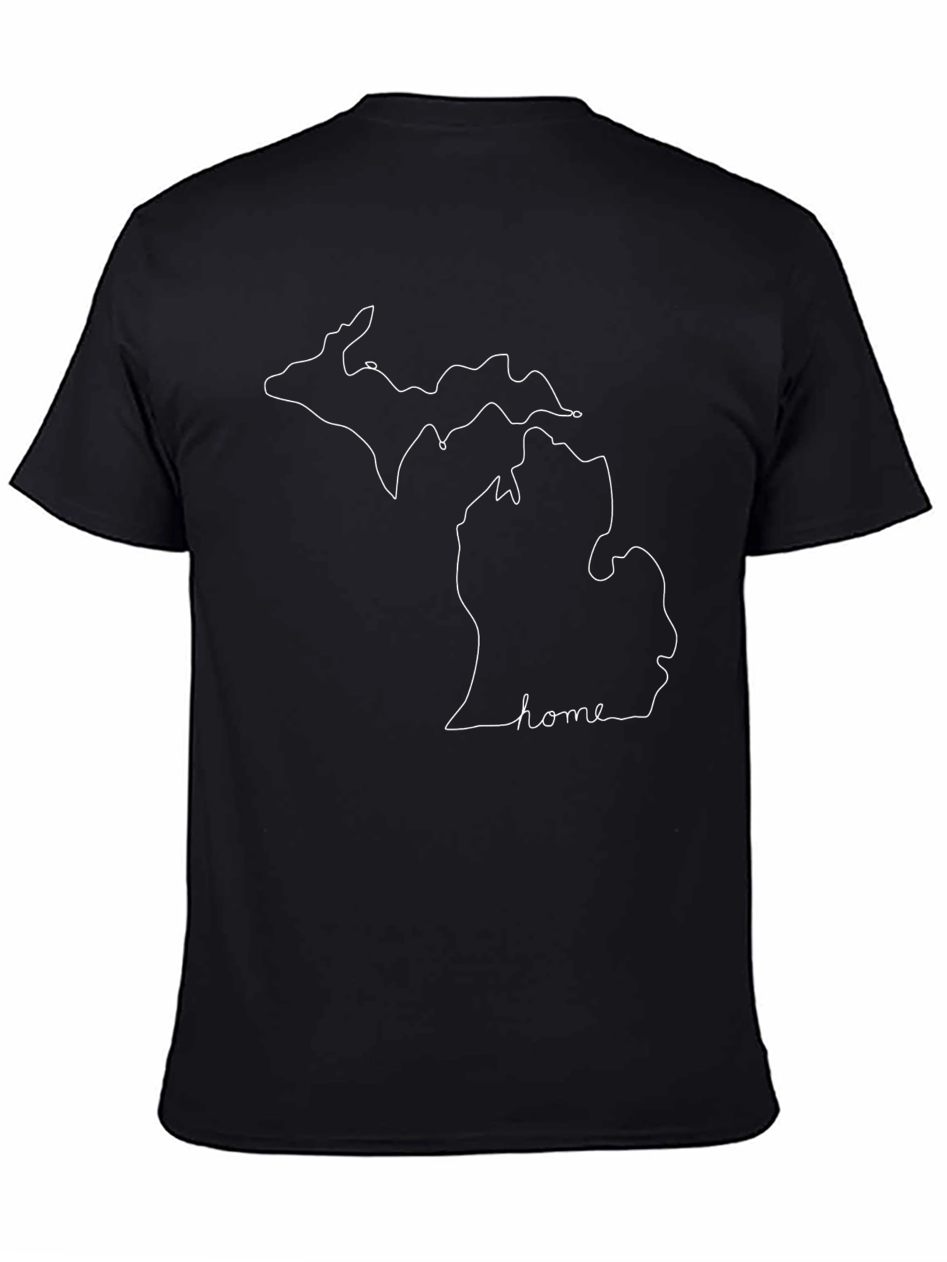 Michigan Home State Outline T-Shirt