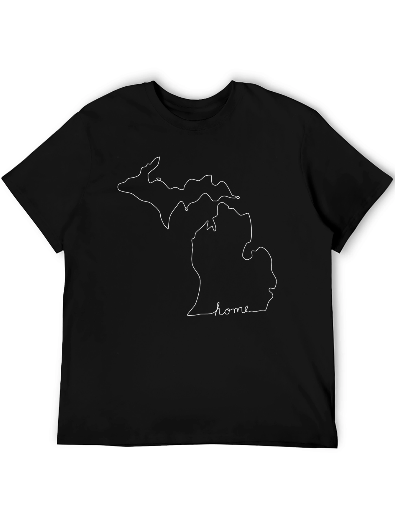 Michigan Home State Outline T-Shirt