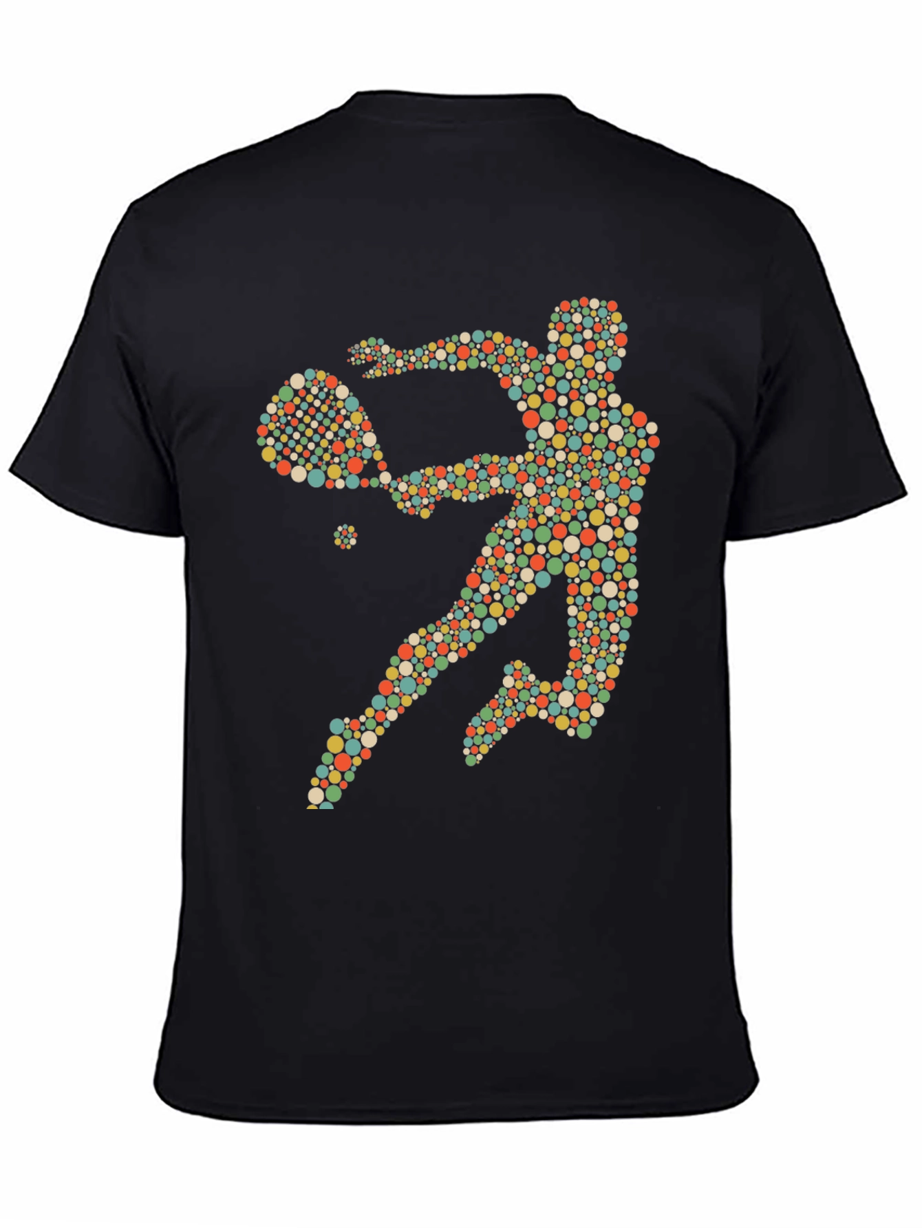 Tennis Player Graphic Tee - Novelty Design