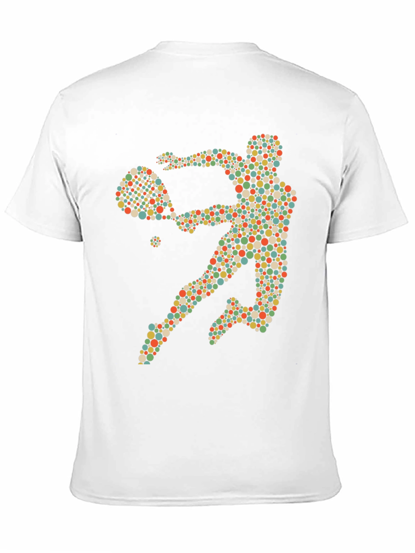 Tennis Player Graphic Tee - Novelty Design