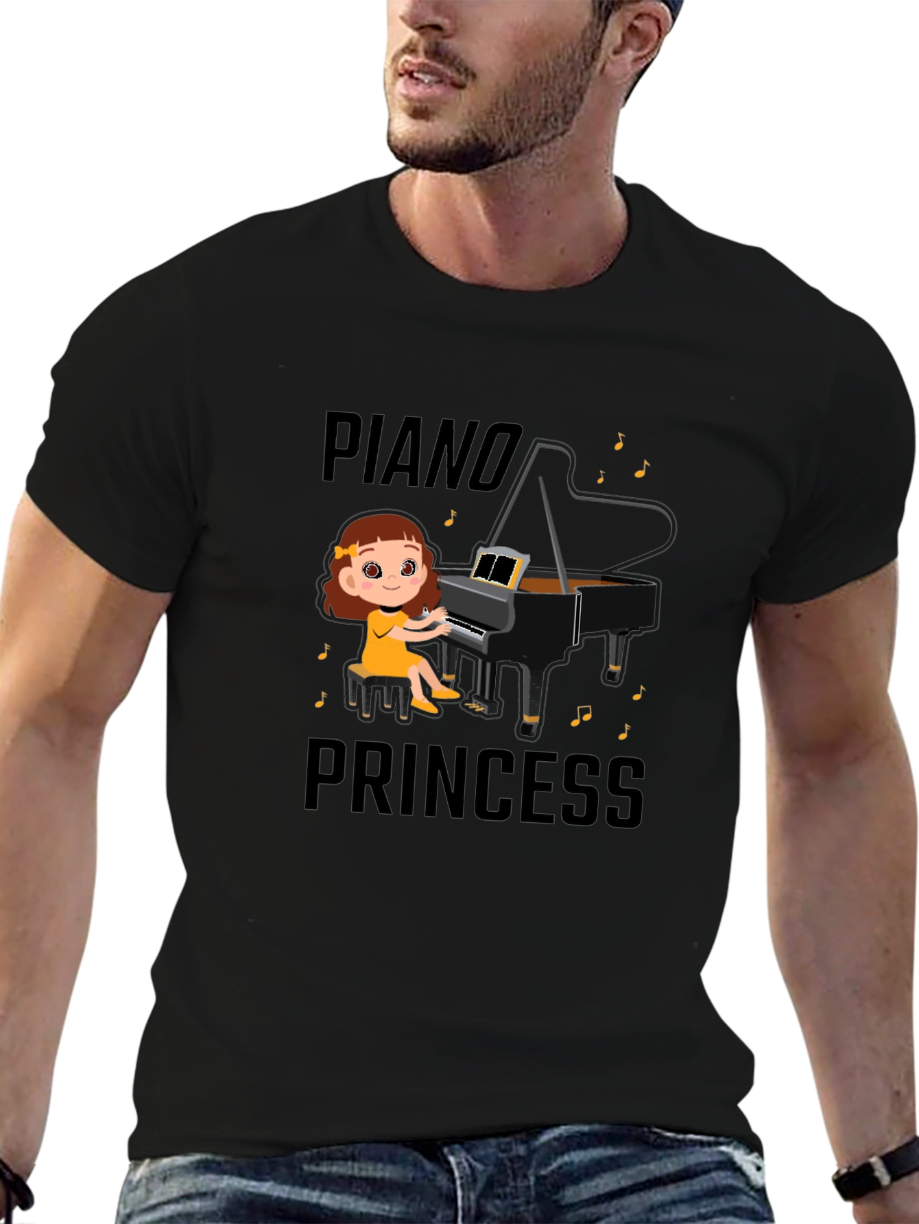 Piano Princess T-Shirt - Cute Musical Design