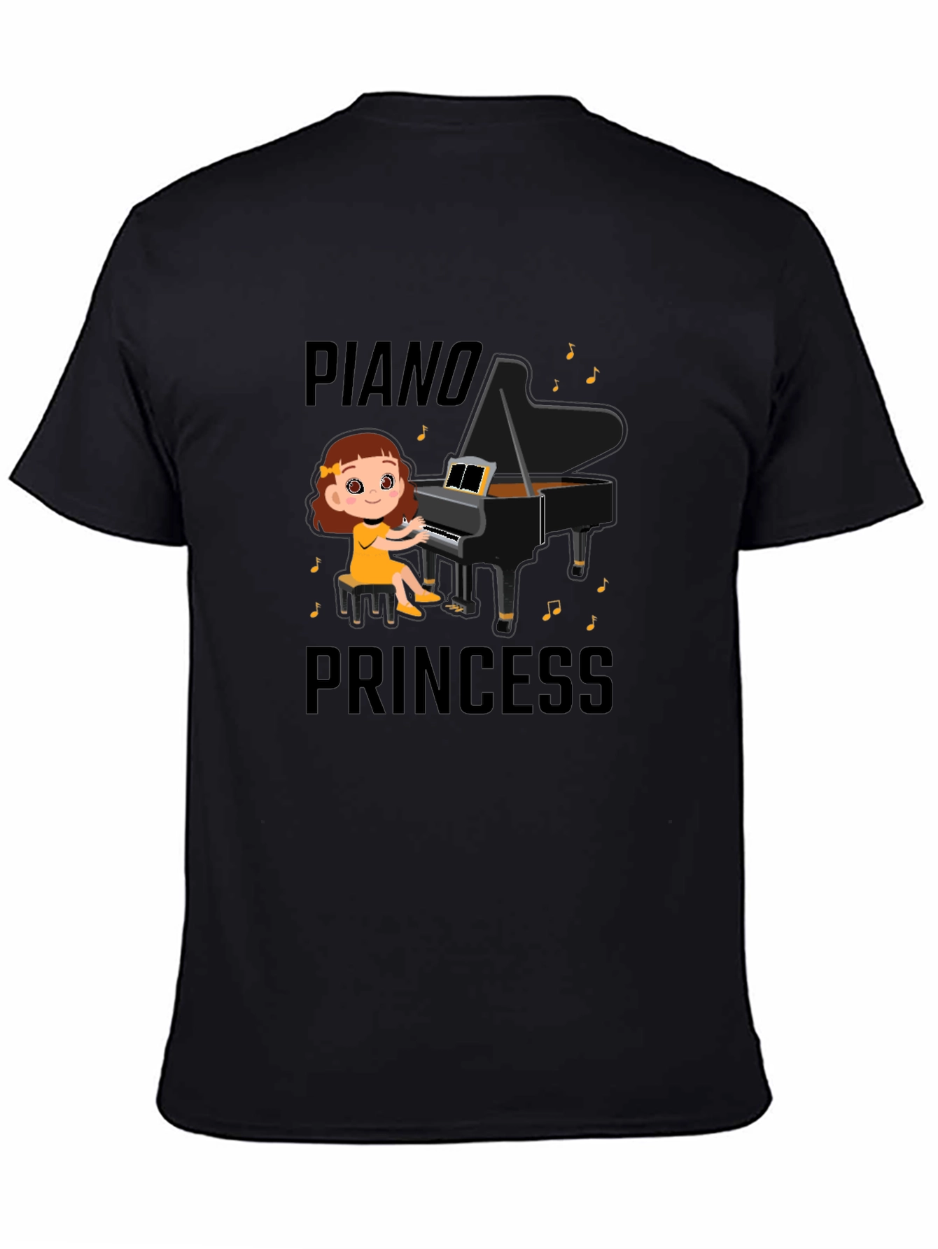 Piano Princess T-Shirt - Cute Musical Design