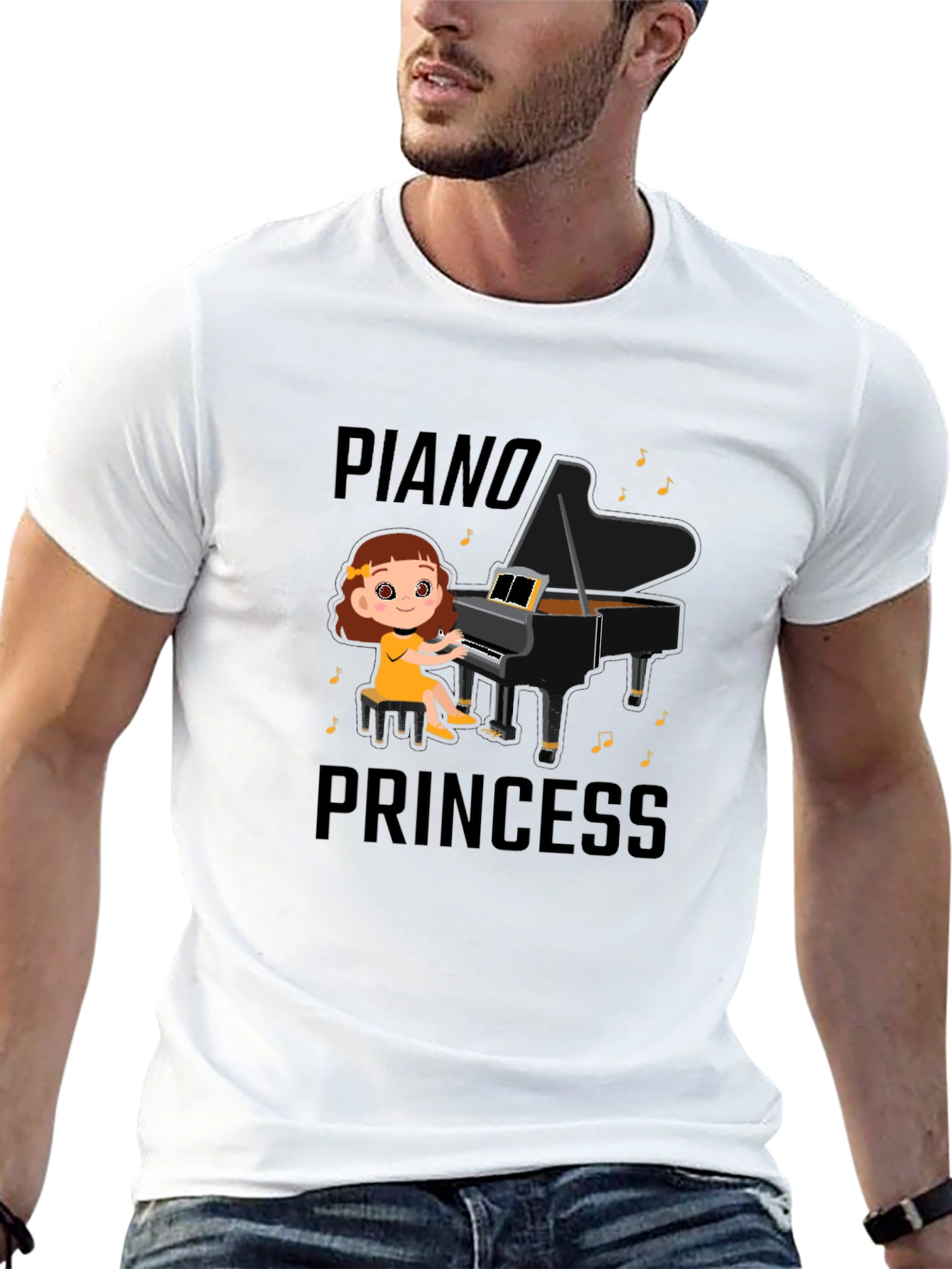 Piano Princess T-Shirt - Cute Musical Design