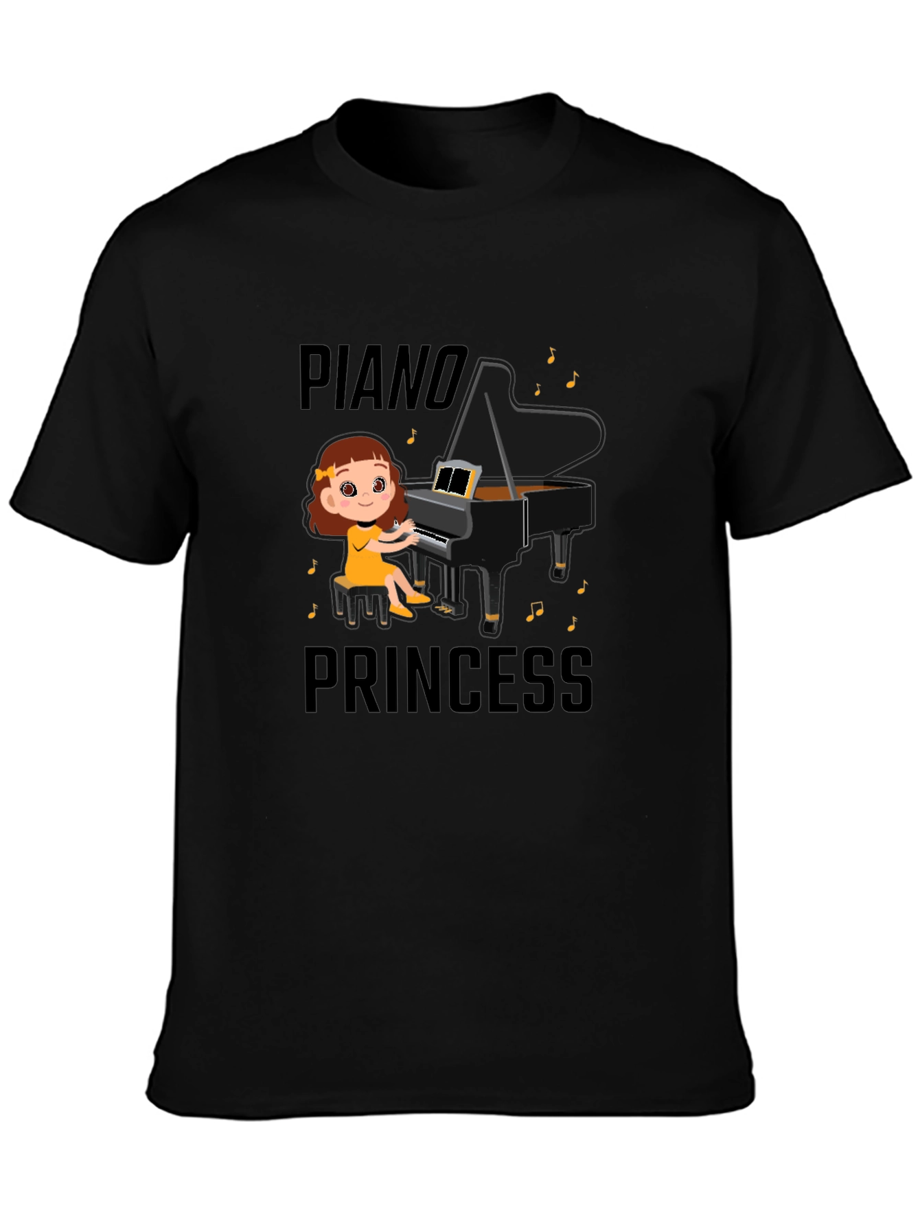 Piano Princess T-Shirt - Cute Musical Design