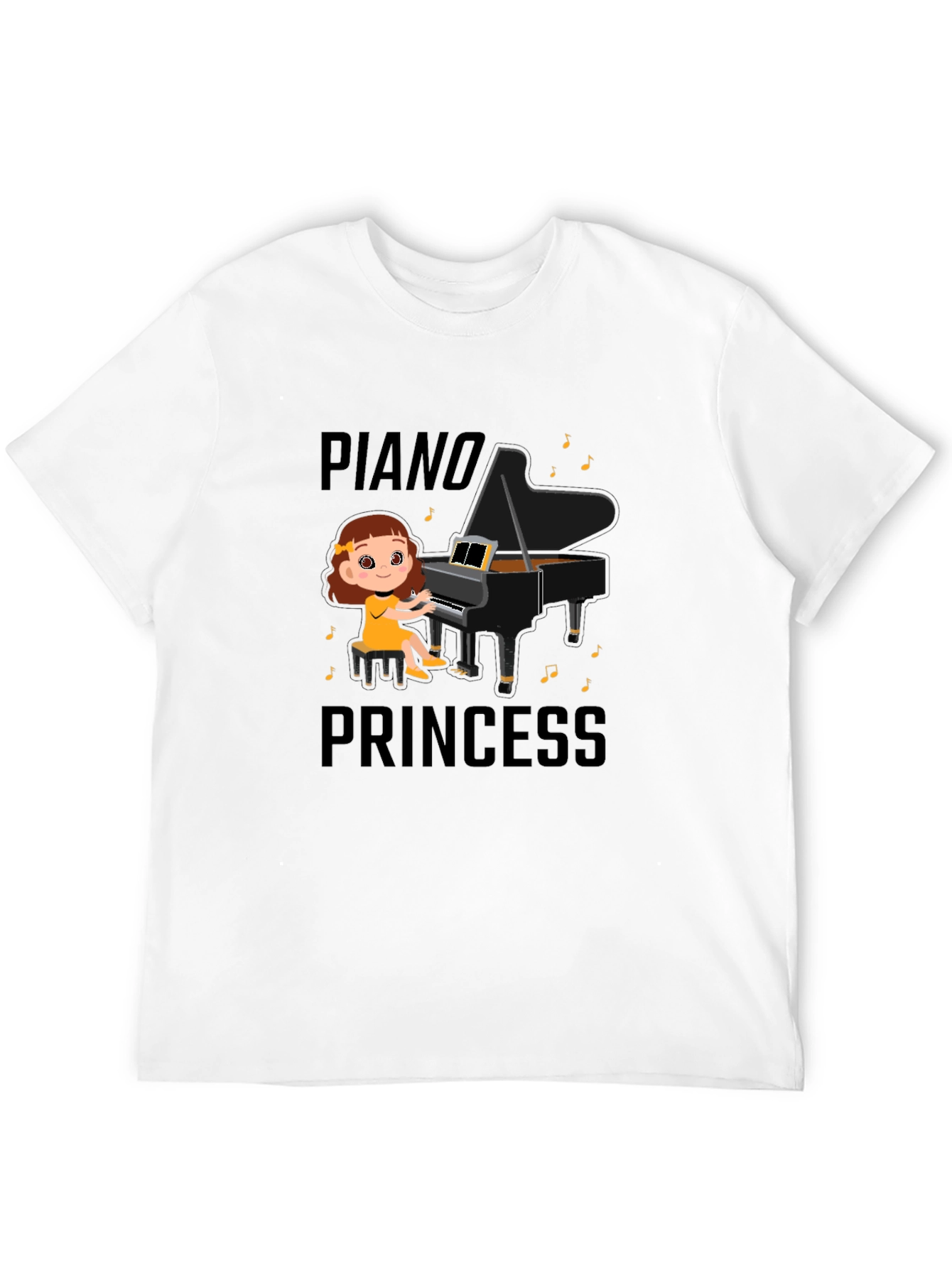 Piano Princess T-Shirt - Cute Musical Design
